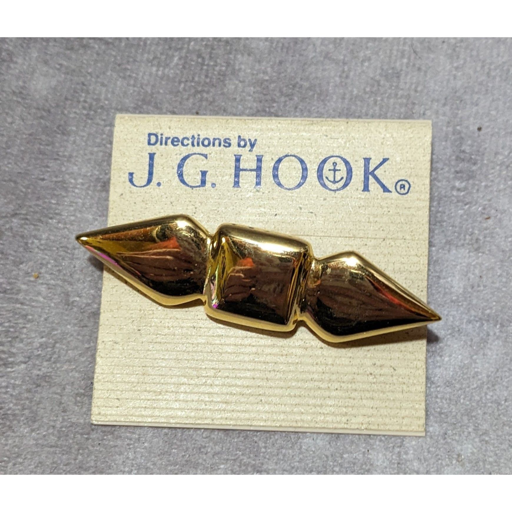 Other Vintage Gold Tone J.G. Hook Geometric Brooch Size ONE SIZE - 4 Thumbnail