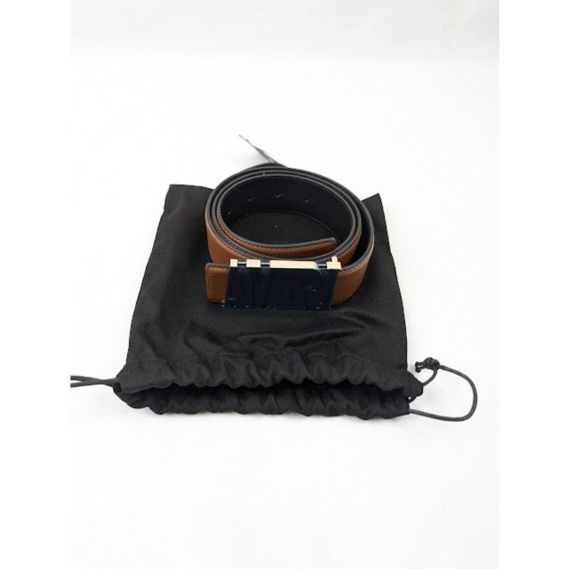 Amiri o1rshd1 Size: 85 / Core 4cm Nappa Belt in Brown Size 32 - 17 Thumbnail