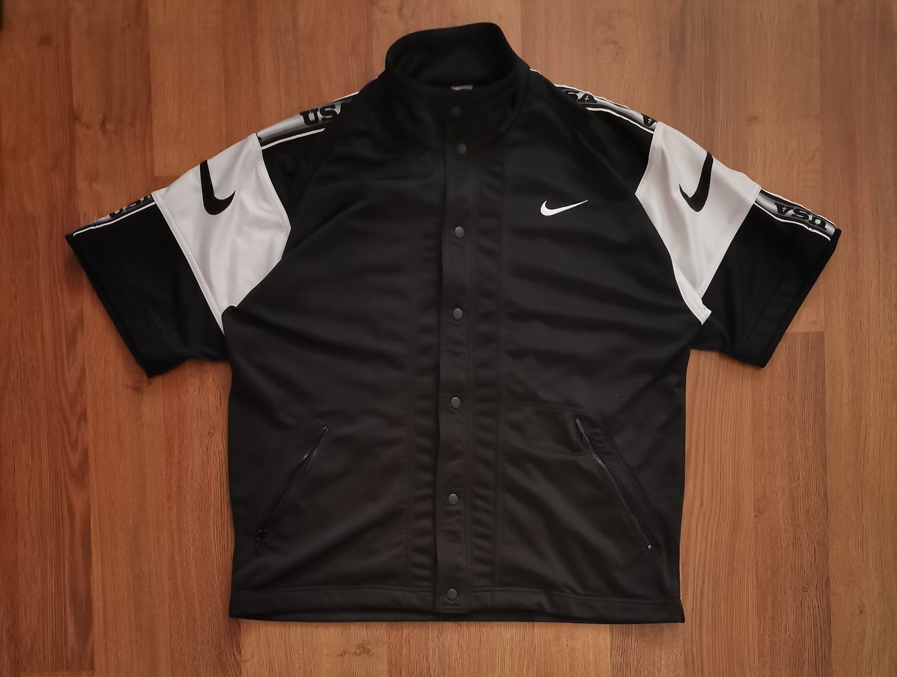 Nike × Vintage Vintage Nike Button Up Track Jacket Size US M / EU 48-50 / 2 - 1 Thumbnail