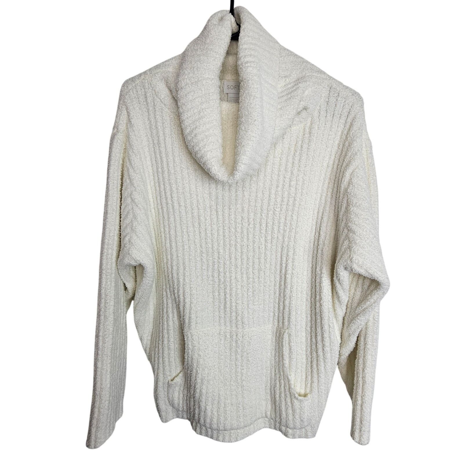 Soft Surroundings Softies Sweater S/M Marshmallow Slouch Comfy Turtleneck Size M / US 6-8 / IT 42-44 - 1 Thumbnail
