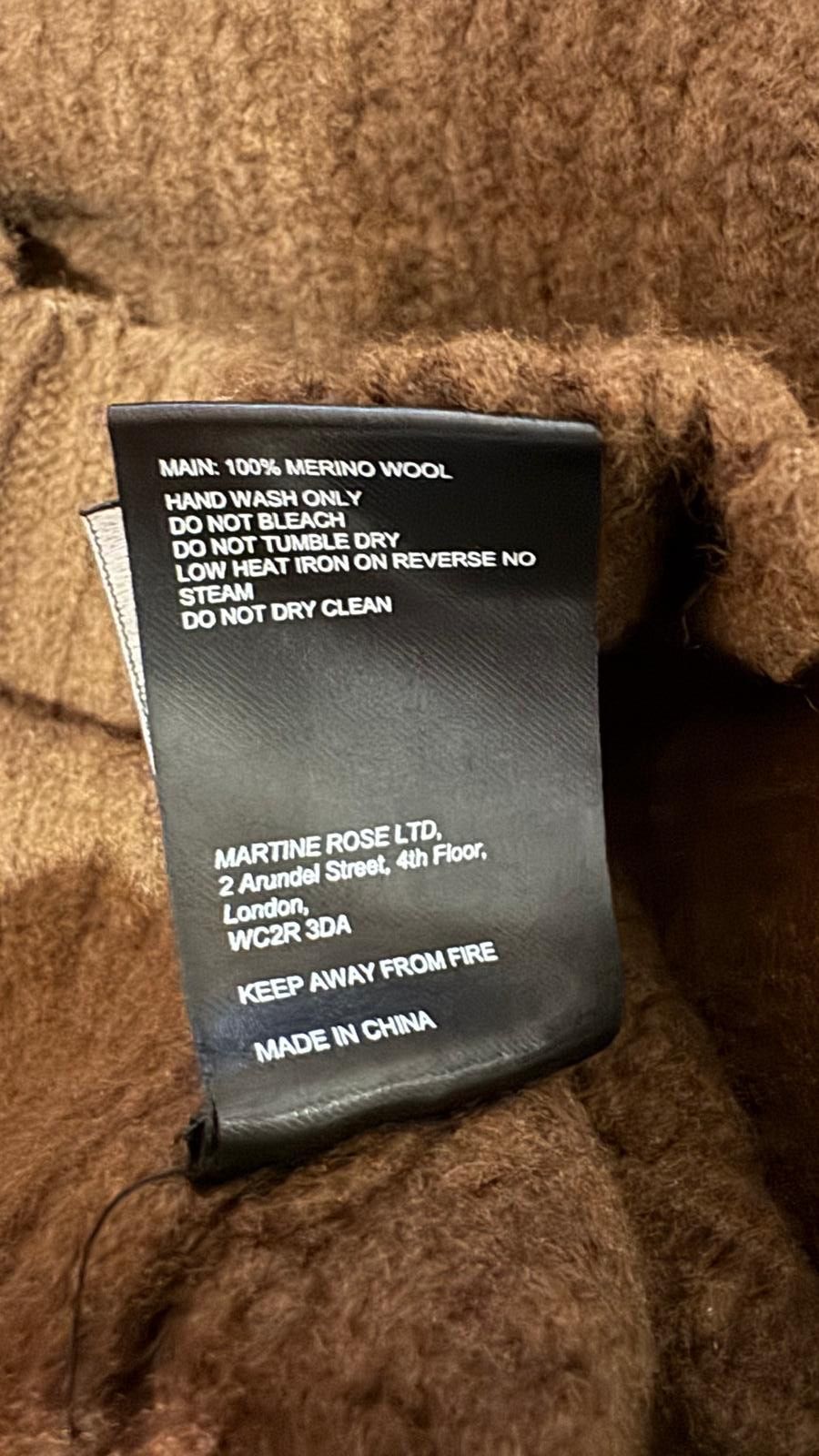 Martine Rose Martine Rose Brown Boiled Cable Knit Vest Size US M / EU 48-50 / 2 - 8 Thumbnail