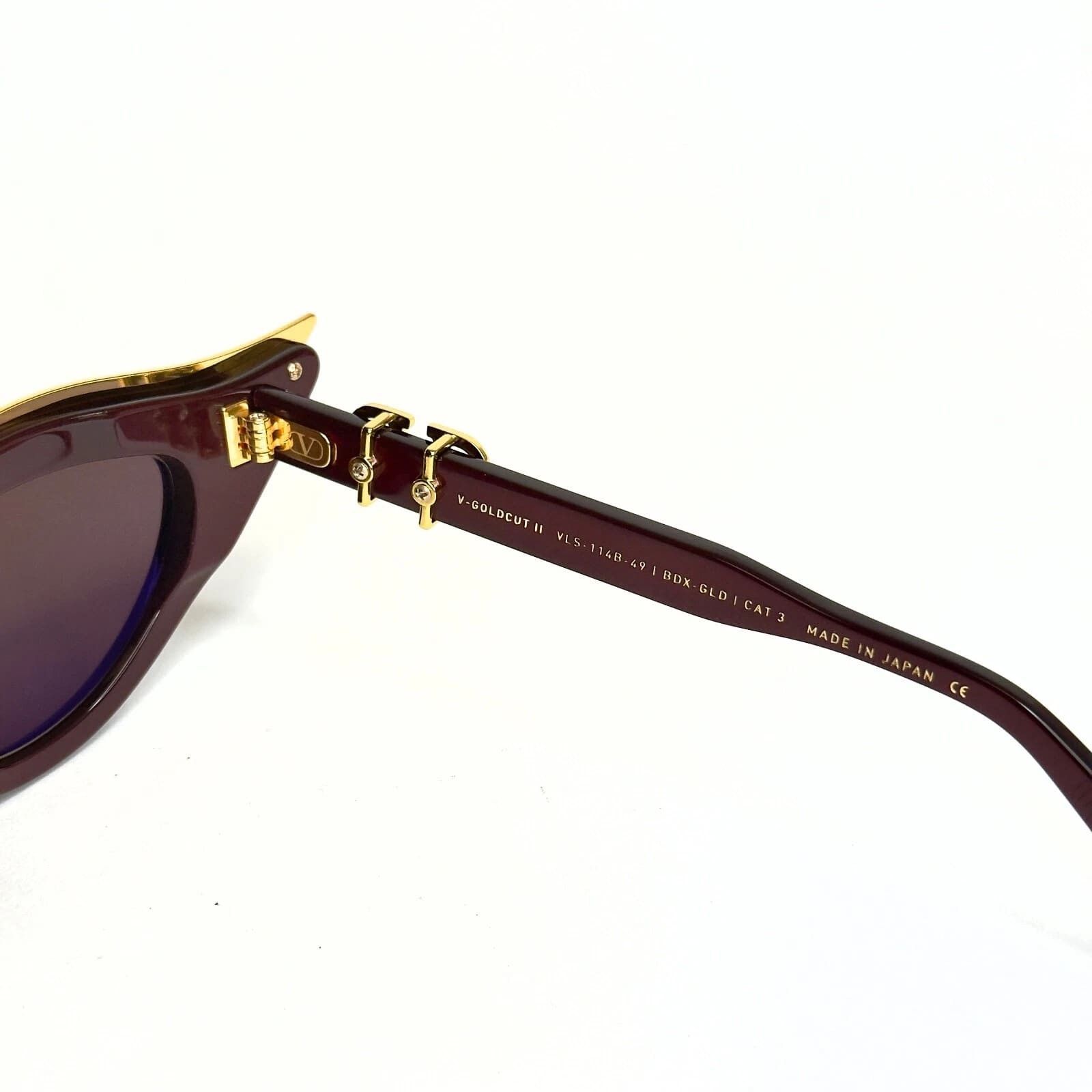 Valentino VALENTINO VLS114 V GOLDCUT II VLS 114B Fashion Sunglass Size ONE SIZE - 7 Thumbnail