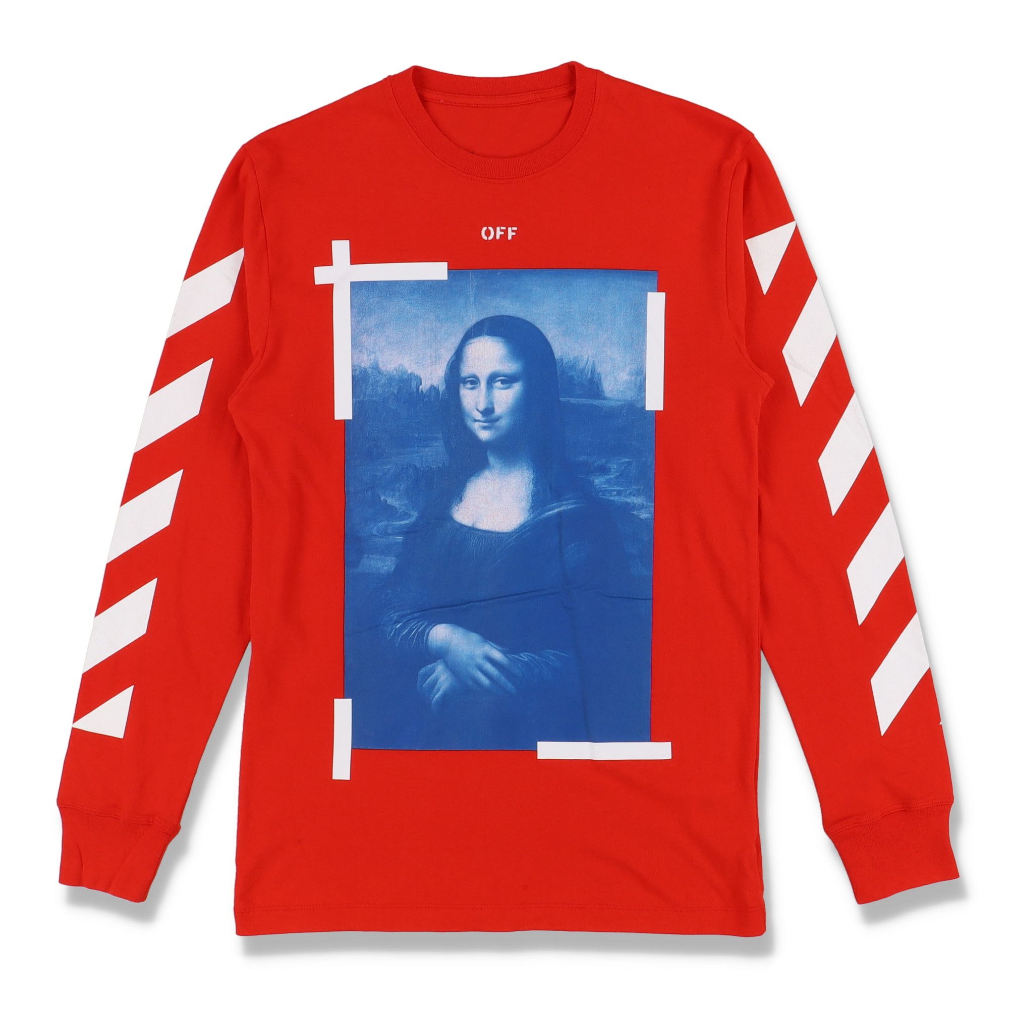 Off-White Red Mona Lisa Arrows Long Sleeve T-Shirt Size S / US 4 / IT 40 - 2 Thumbnail