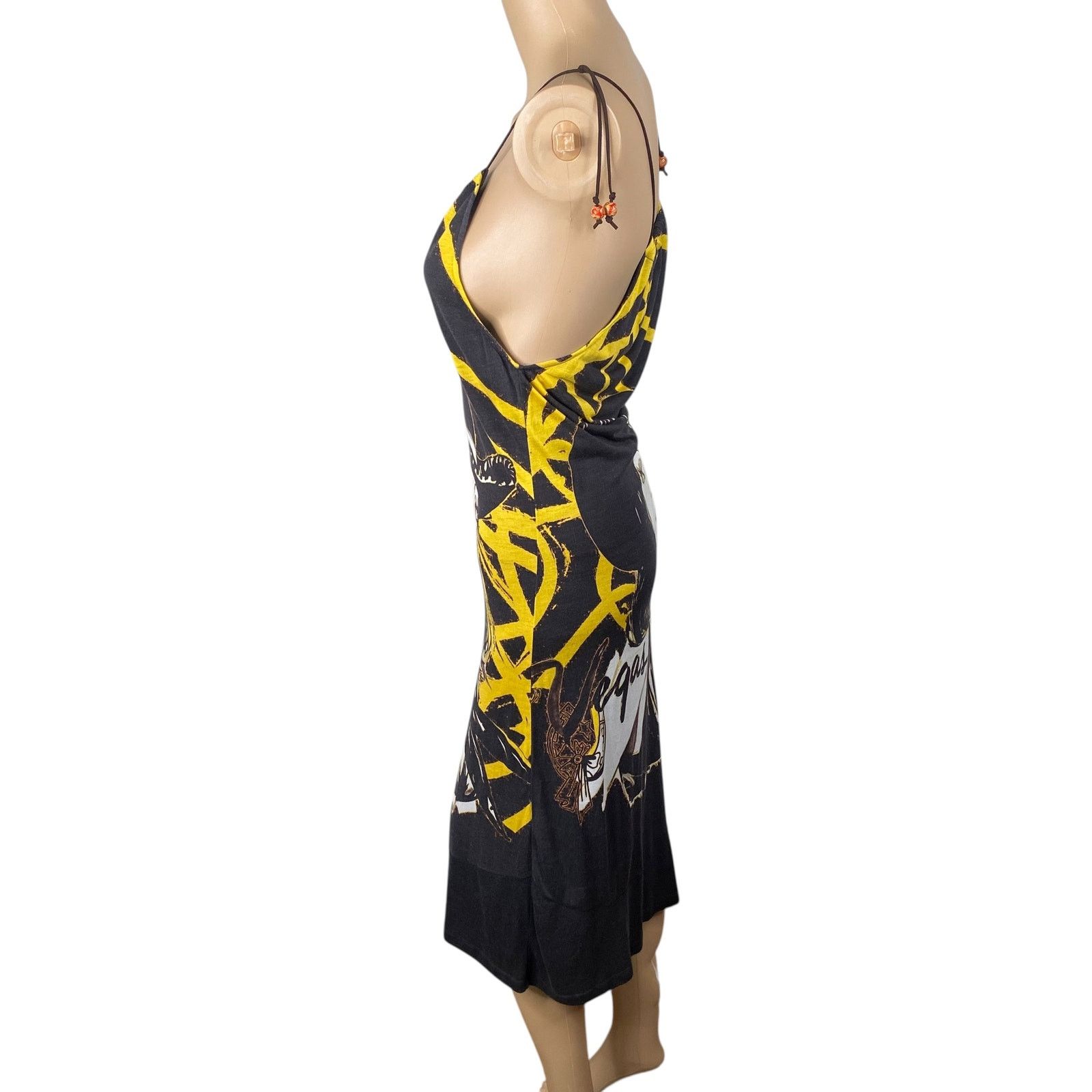 Custo Barcelona Y2K Custo Barcelona Las Vegas Art To Wear Midi Dress SZ M Size M / US 6-8 / IT 42-44 - 7 Thumbnail
