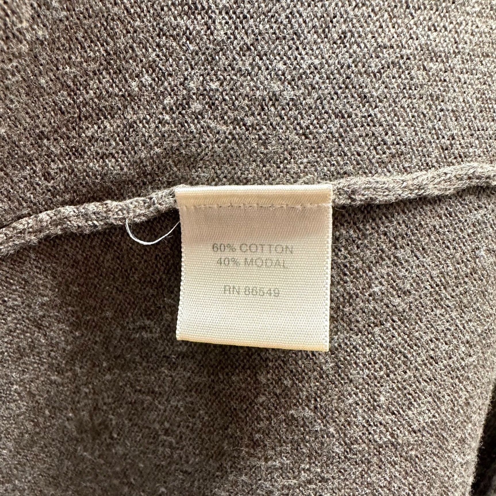 Tommy Bahama Tommy Bahama Sweater Cardigan Womens Large Brown Long Sleeve Knit Casual 80s 90s Shawl Wrap Cotton Modal Size L / US 10 / IT 46 - 7 Thumbnail