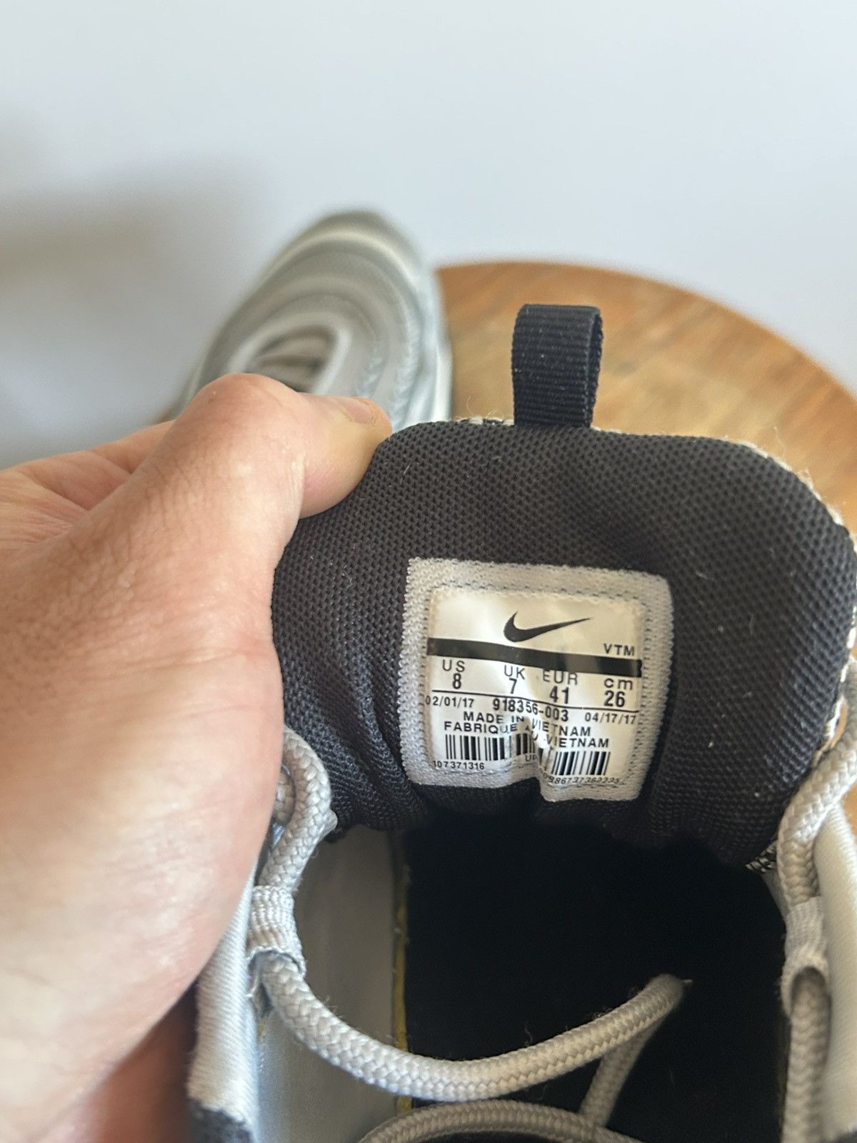 Nike Nike Air Max 97 Ultra '17 Silver Bullet Size US 8 / EU 41 - 5 Thumbnail