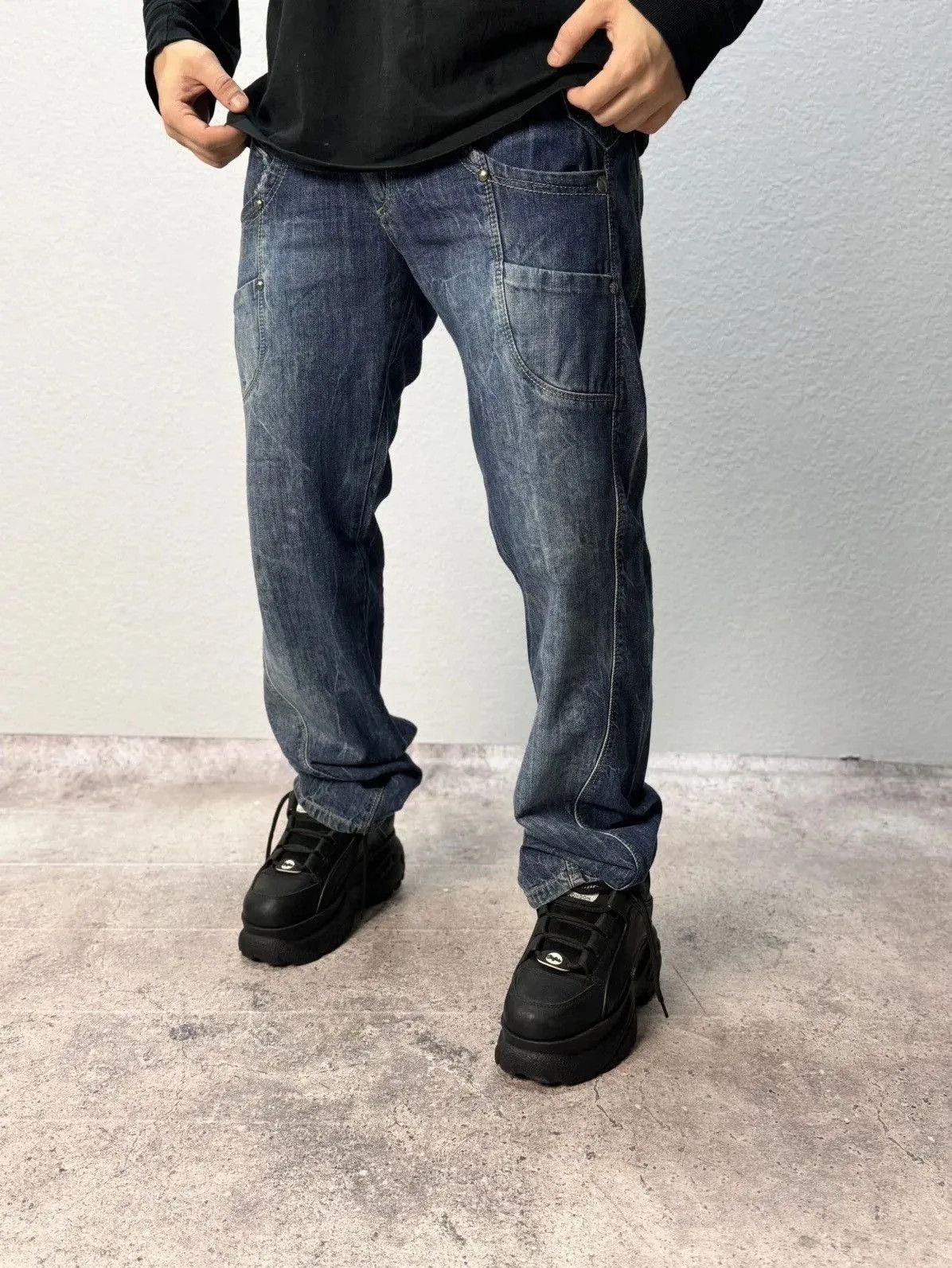 Armani Vintage Armani Jeans style Ed hardy Balenciaga Cargo Baggy Size US 31 - 4 Thumbnail