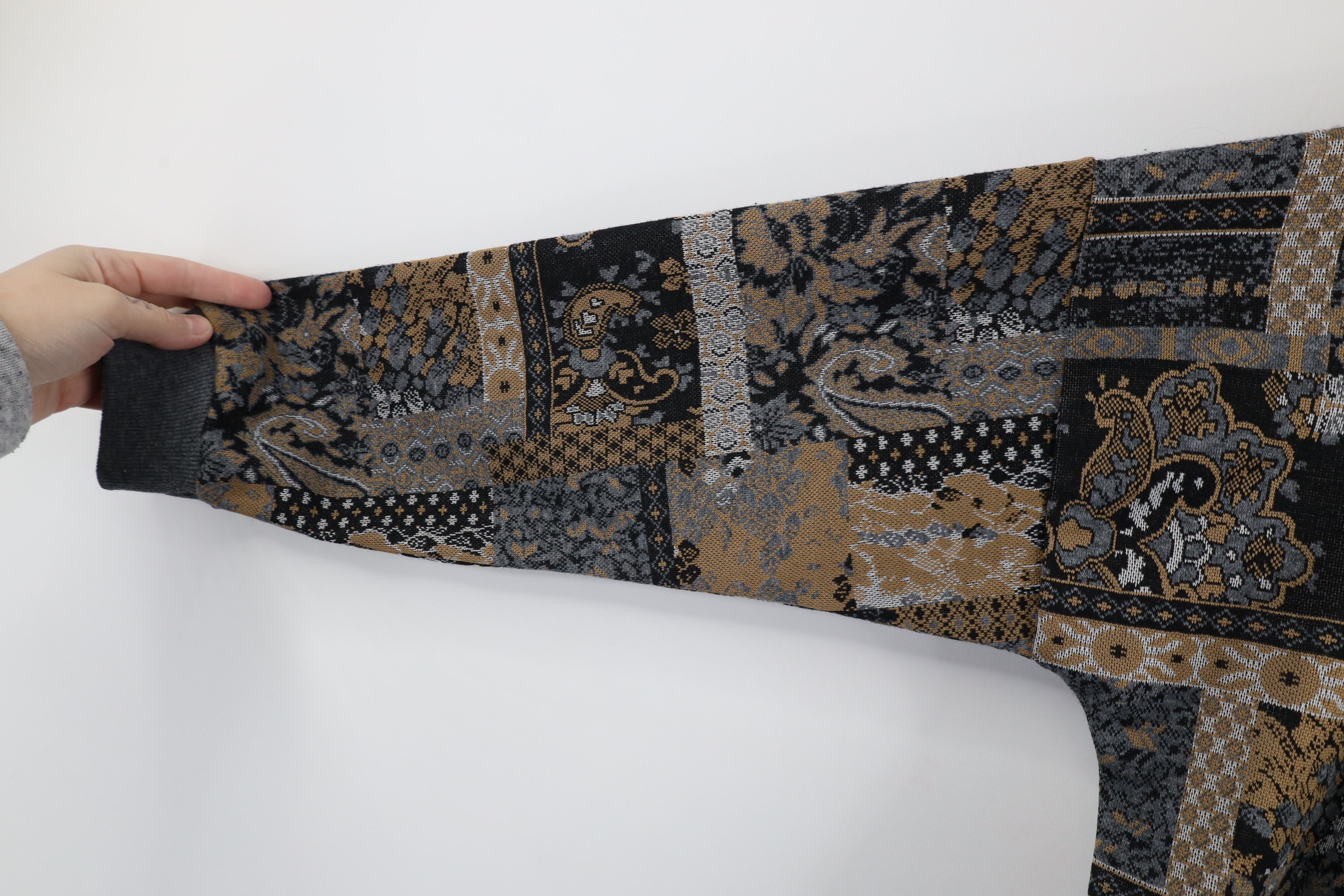 Vintage Vintage 90s Streetwear Tapestry Knit Collared Sweater USA Size M / US 6-8 / IT 42-44 - 7 Thumbnail