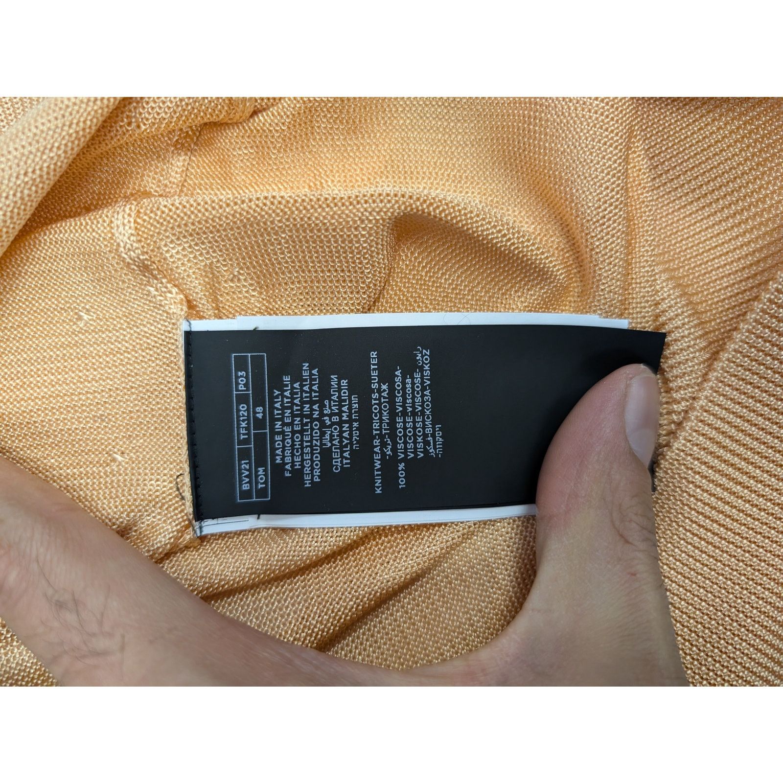 Tom Ford o1rshd1 Hi-Neck Knitwear Crewneck Sweatshirt in Beige Size US M / EU 48-50 / 2 - 13 Thumbnail