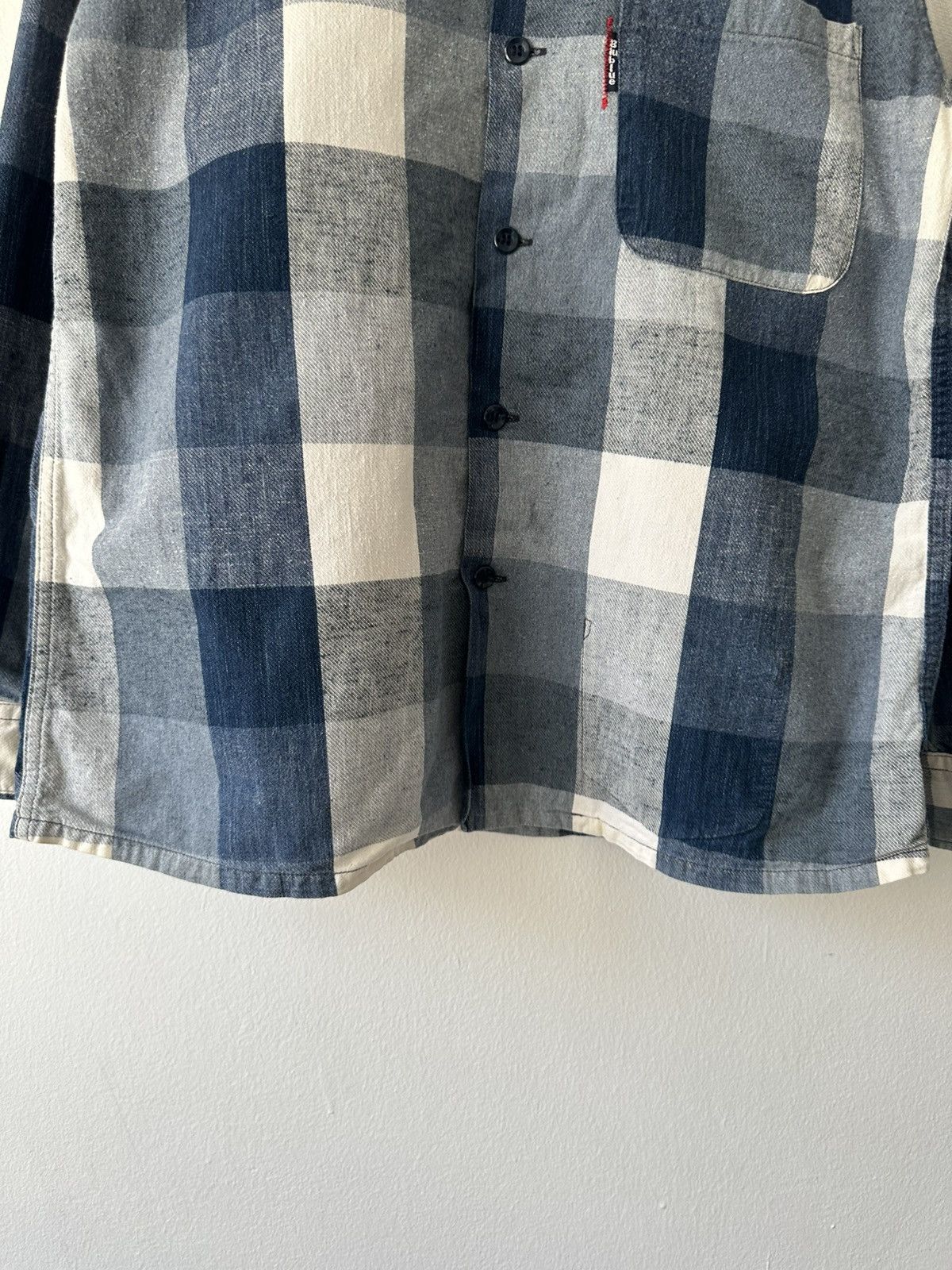 Blue Blue Japan Blue/Blue Indigo Plaid Workwear Shirt Size US M / EU 48-50 / 2 - 4 Thumbnail