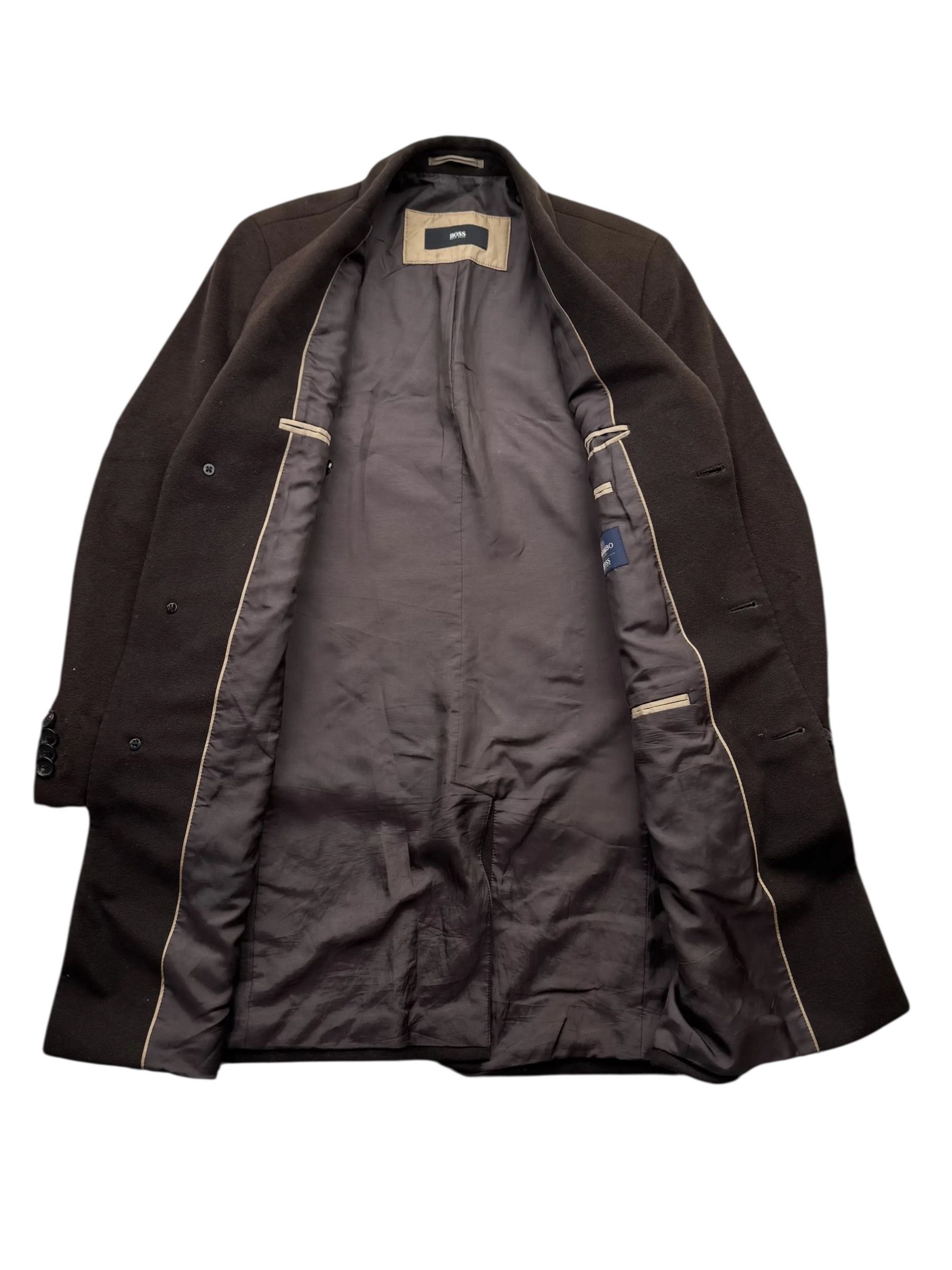 Hugo Boss Hugo Boss Vintage Distressed Wool Coat(V38) Size US S / EU 44-46 / 1 - 3 Thumbnail