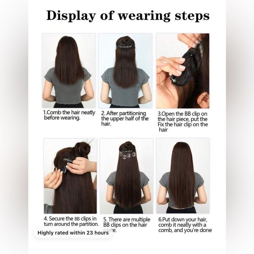 Other 24 Inch Ombre Clip in Hair Extensions Brown to Light Blond Size ONE SIZE - 9 Thumbnail