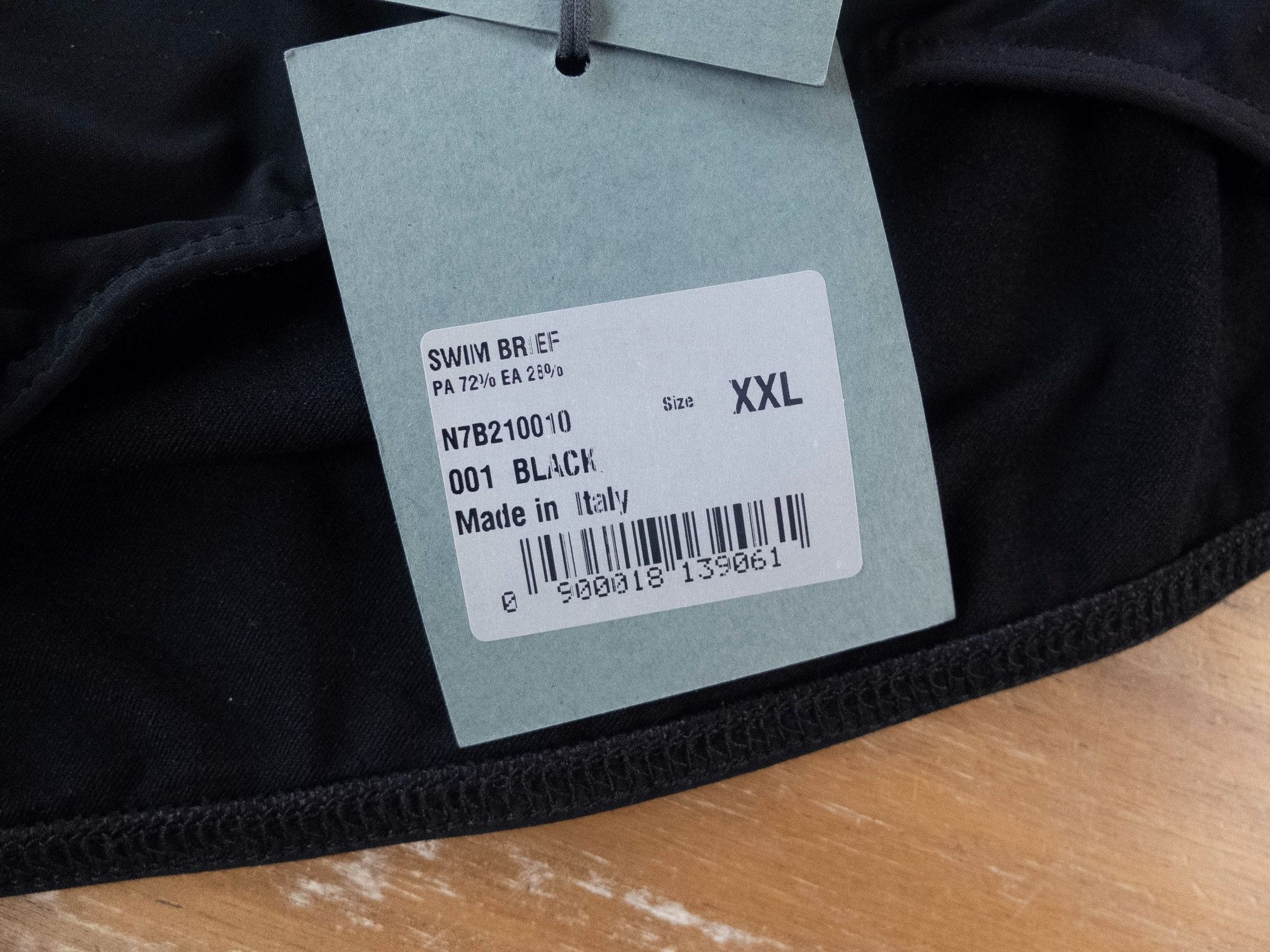 Ermenegildo Zegna ERMENEGILDO ZEGNA solid black swim briefs speedos XXL Size US 38 / EU 54 - 2 Thumbnail