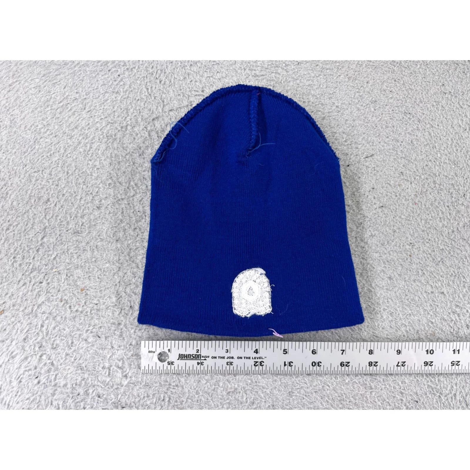 Vintage Blue Knit Beanie Hat for Men - One Size Lightweight Ski & Snowboard Cap Size ONE SIZE - 3 Thumbnail