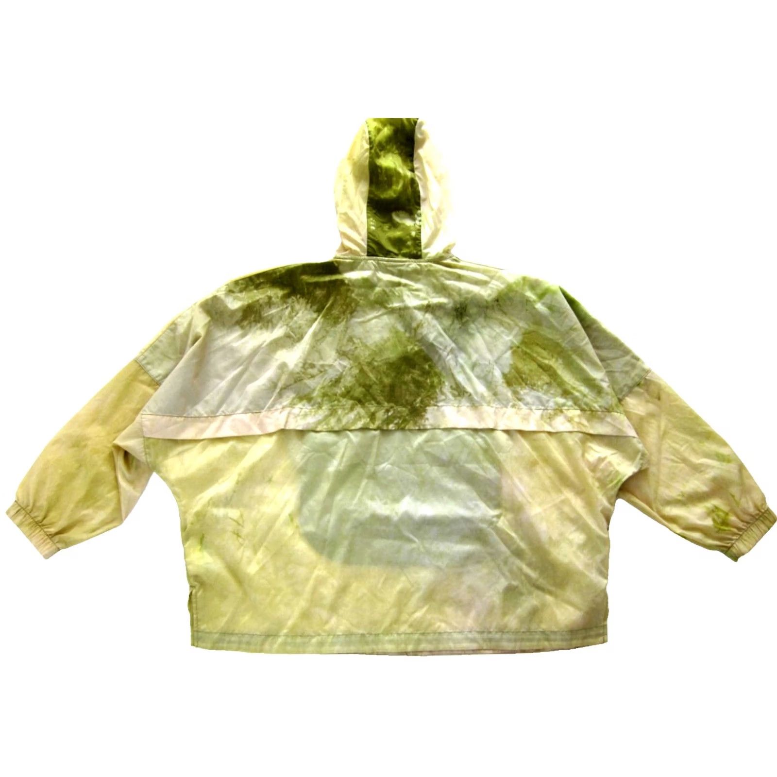Nike Nike Women Sportswear Windbreaker Jacket L Green Wave Tie Dye Full Zip Hooded Nylon Outer Shell Size L / US 10 / IT 46 - 4 Thumbnail