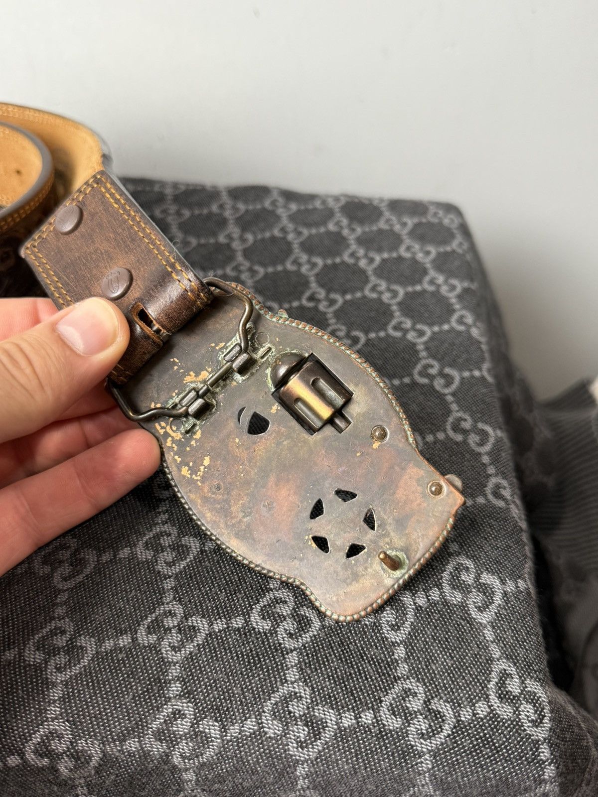 Cowboy Equipment Rare! Vintage Revolver Leather Cowboy Belt Western American Size ONE SIZE - 4 Thumbnail