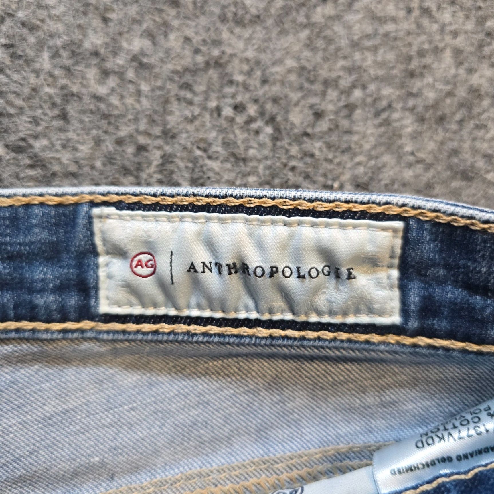 Vintage AG Adriano Goldschmied Jeans Womens Size 25 Blue Stevie Slim Straight Ankle Capsule Denim Pants Capstone Style? Size 42" / US 20 - 5 Thumbnail