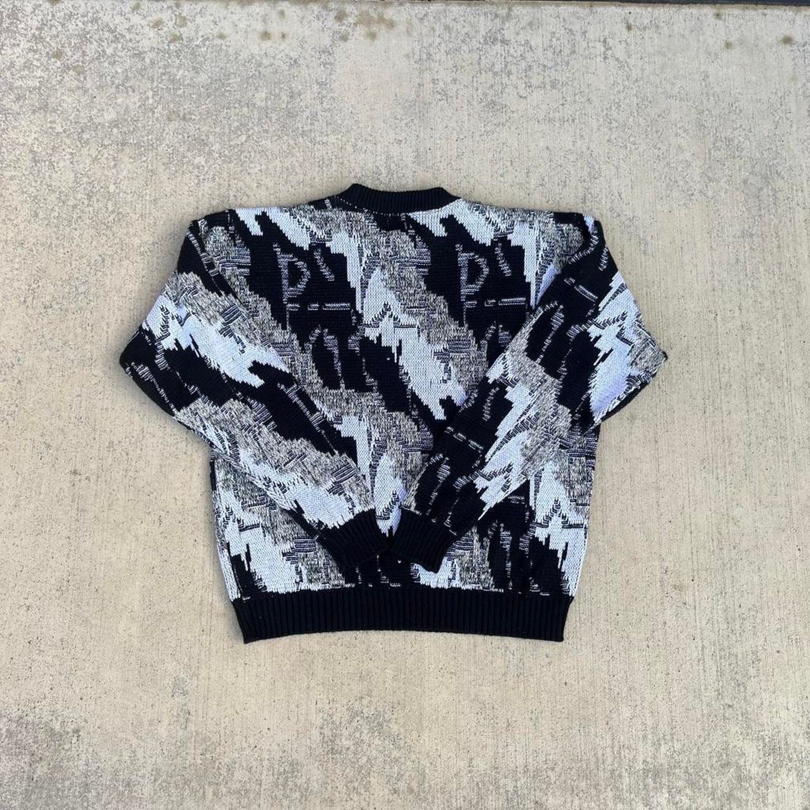 Other Static Waves Artistic Retro TV Pullover Knitwear Sweater Size US L / EU 52-54 / 3 - 4 Thumbnail