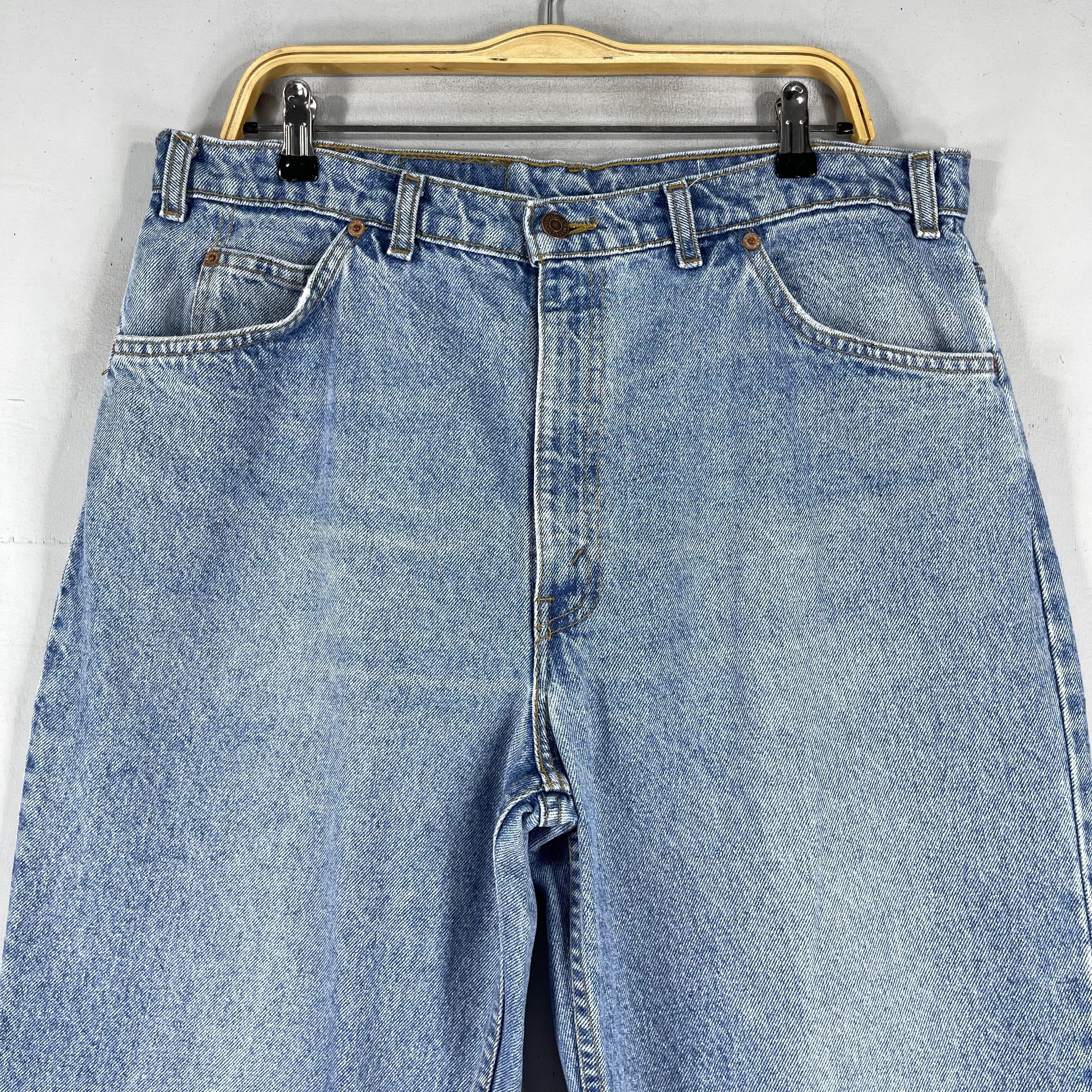 Levi's × Levi's Vintage Clothing × Vintage W36 L26 Vintage 90s Levis Orange Tab Straight Fit Jeans Size 36" / US 14 / IT 50 - 2 Thumbnail