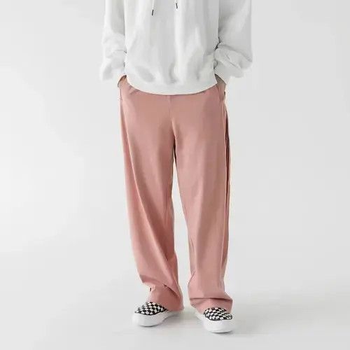 Japanese Brand 20AW Indigo Union Japan Pink Layer Striped Sweatpants Size US 32 / EU 48 - 3 Thumbnail