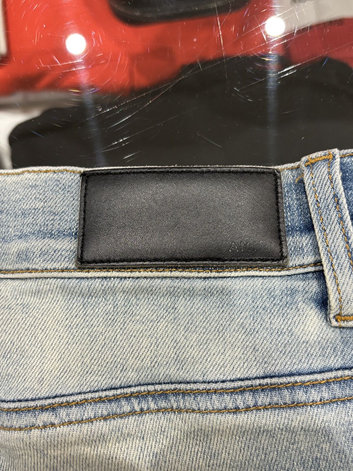 Amiri Amiri Thrasher Jeans Light Wash Size: 34 Size US 34 / EU 50 - 4 Thumbnail