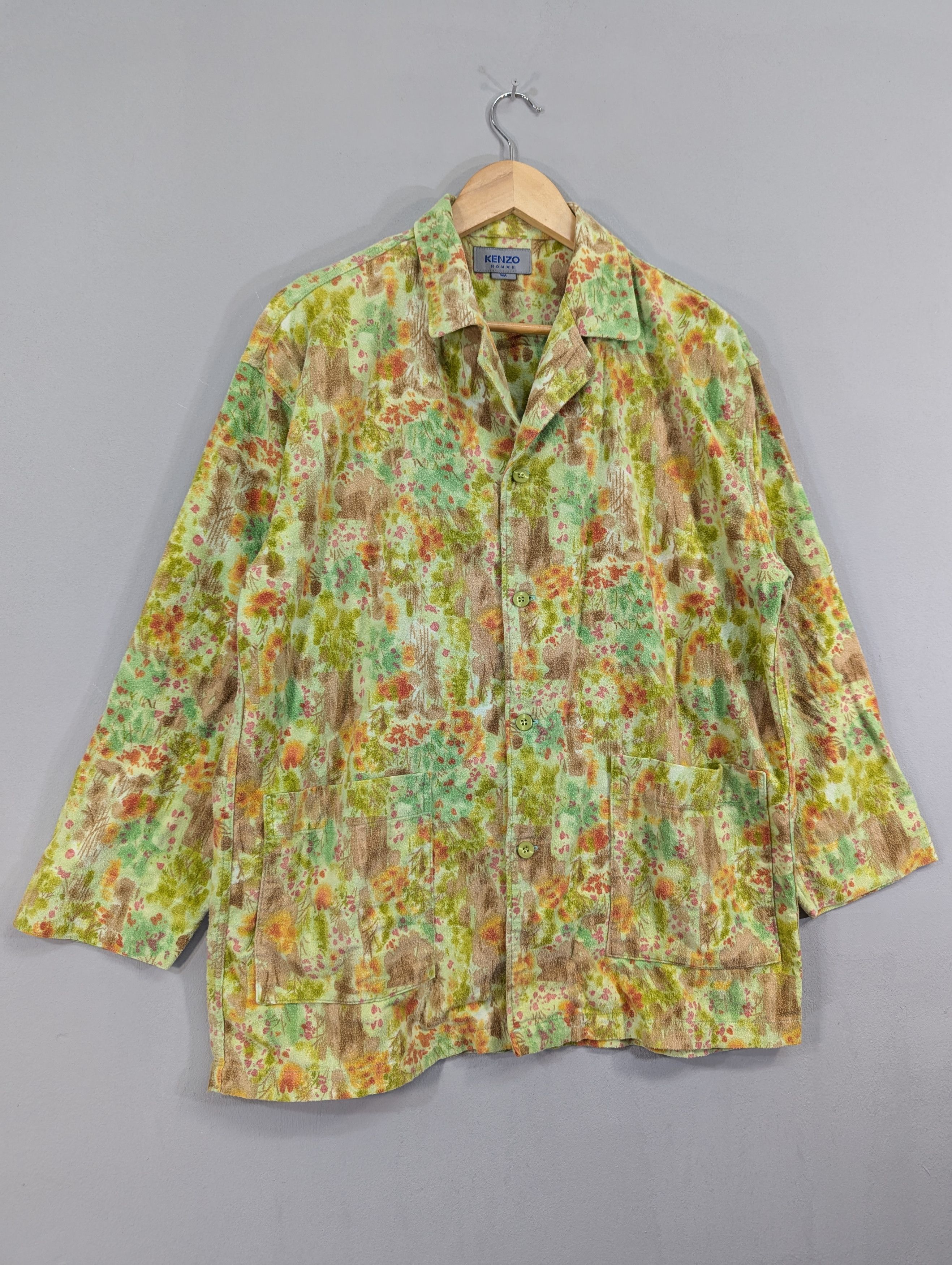Kenzo Vintage Kenzo Homme Button Ups Printed Jacket Size US M / EU 48-50 / 2 - 3 Thumbnail