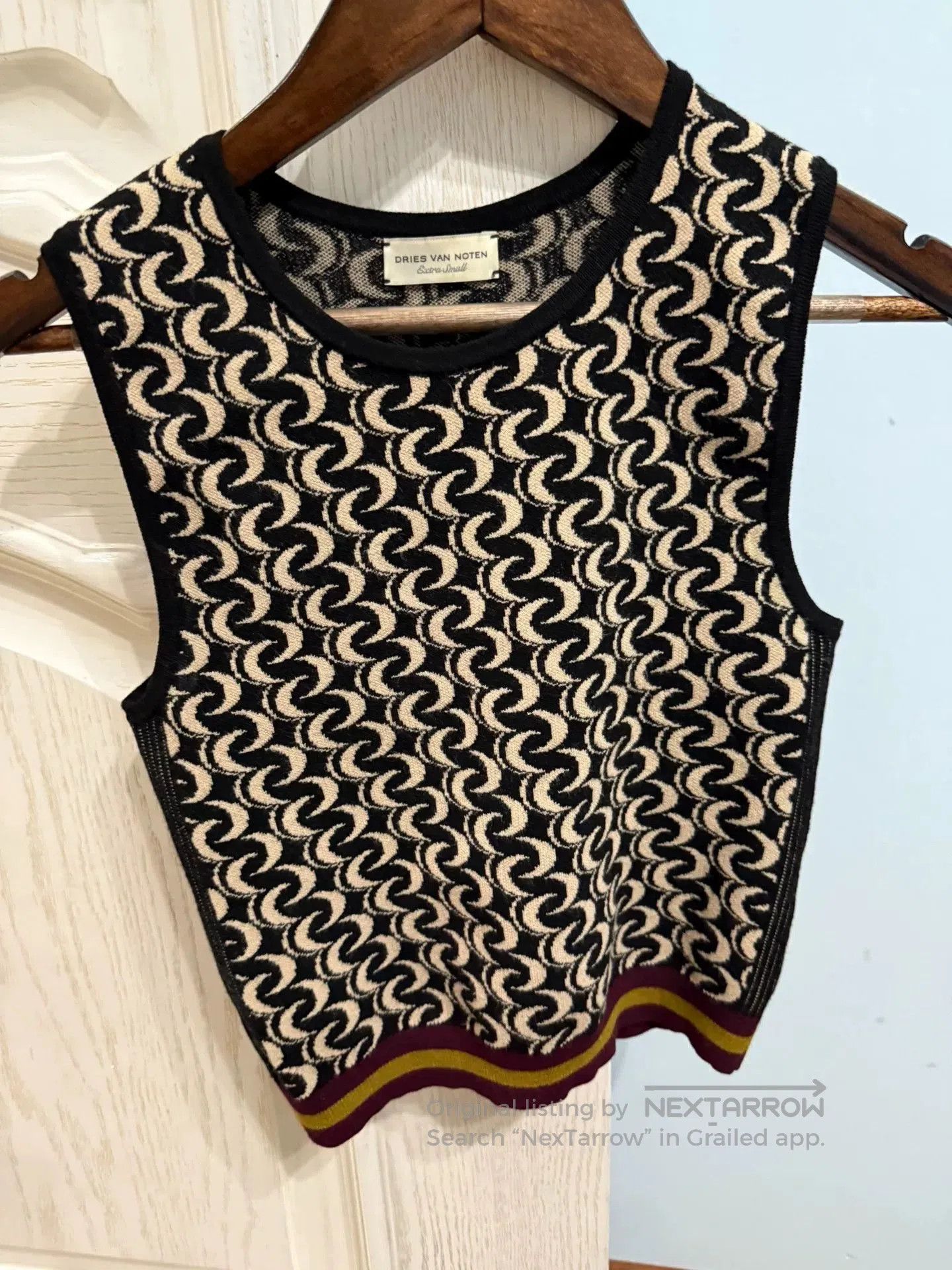 Dries Van Noten Dries Van Noten Knit Vest for Women. Size XS / US 0-2 / IT 36-38 - 3 Thumbnail