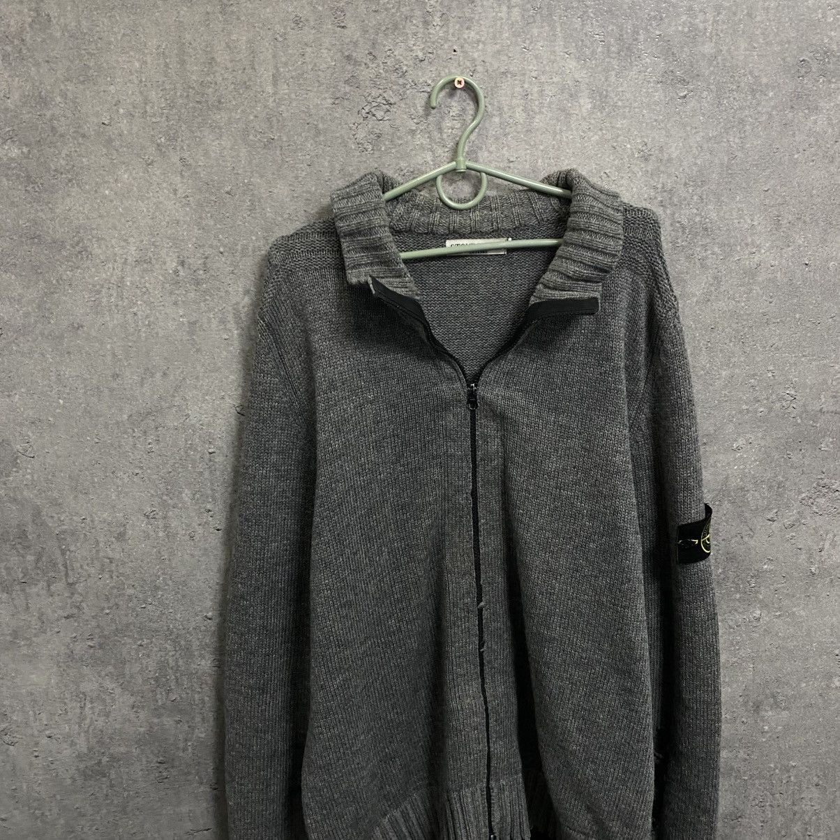 Stone Island Rare Vintage Stone Island Full Zip Sweater Knitting 90s Size US XL / EU 56 / 4 - 3 Thumbnail