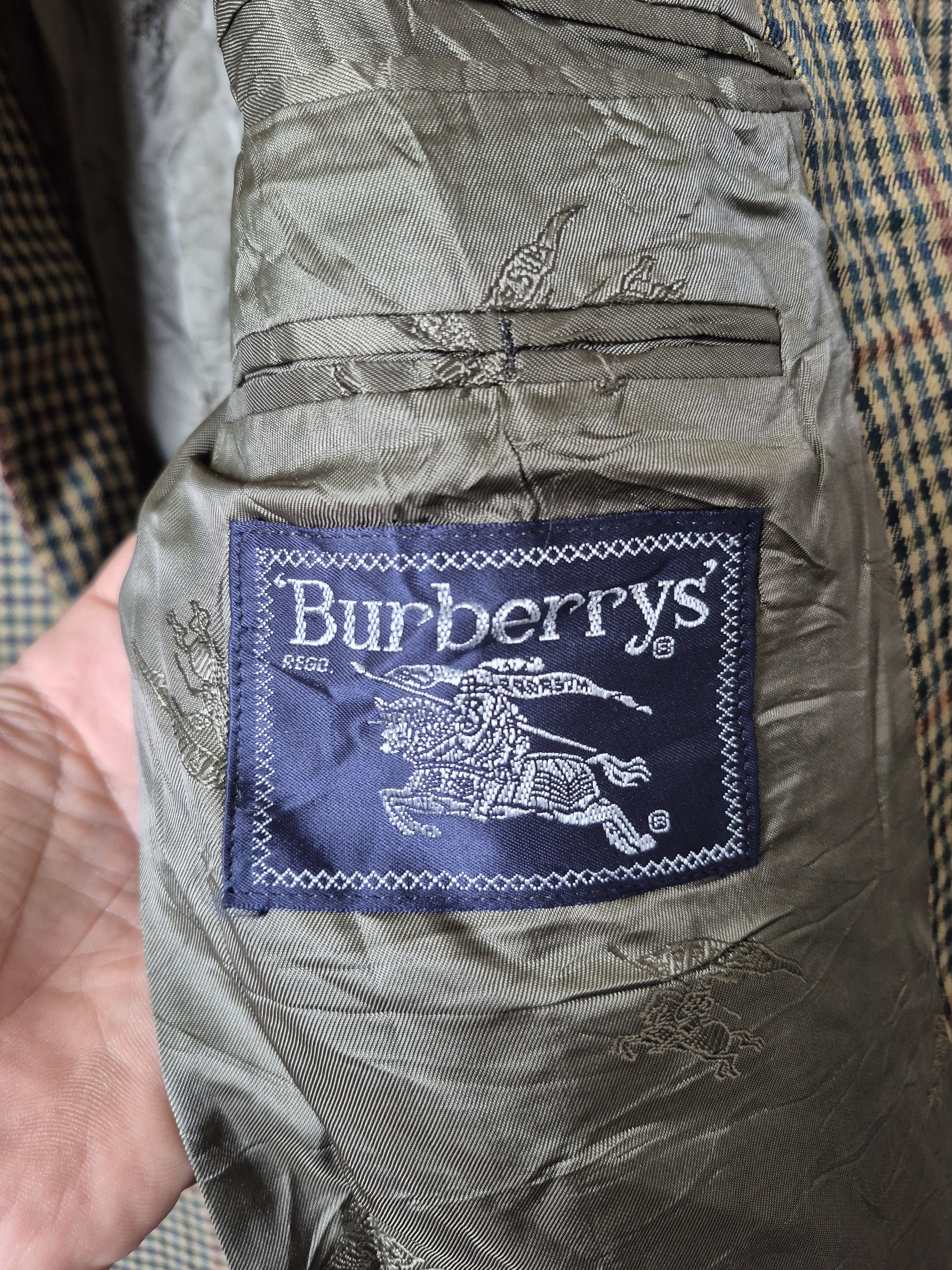 Burberry Burberrys Vintage Houndstooth Blazer Mens Size 54 Europe Size 54R - 11 Thumbnail