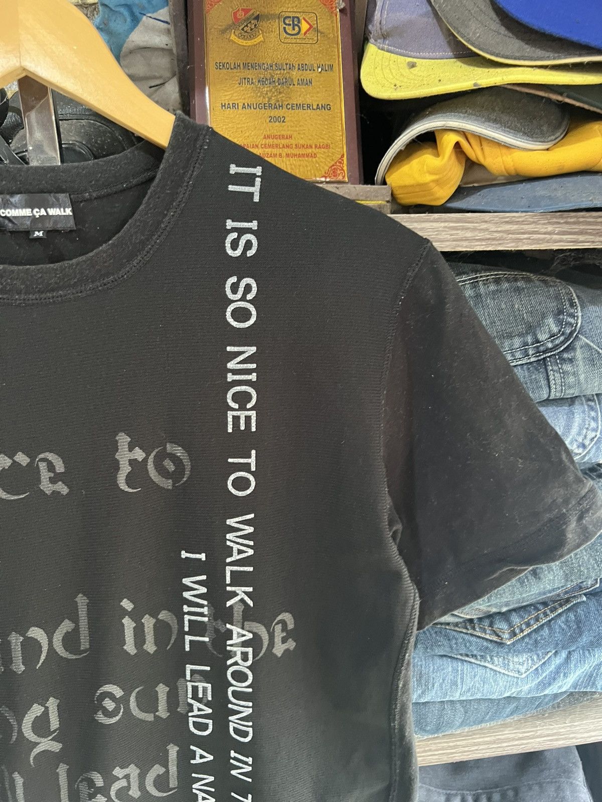 Comme Ca Ism 🔥Comme Ca Walk Double Layer Graphic Tee Size US M / EU 48-50 / 2 - 6 Thumbnail