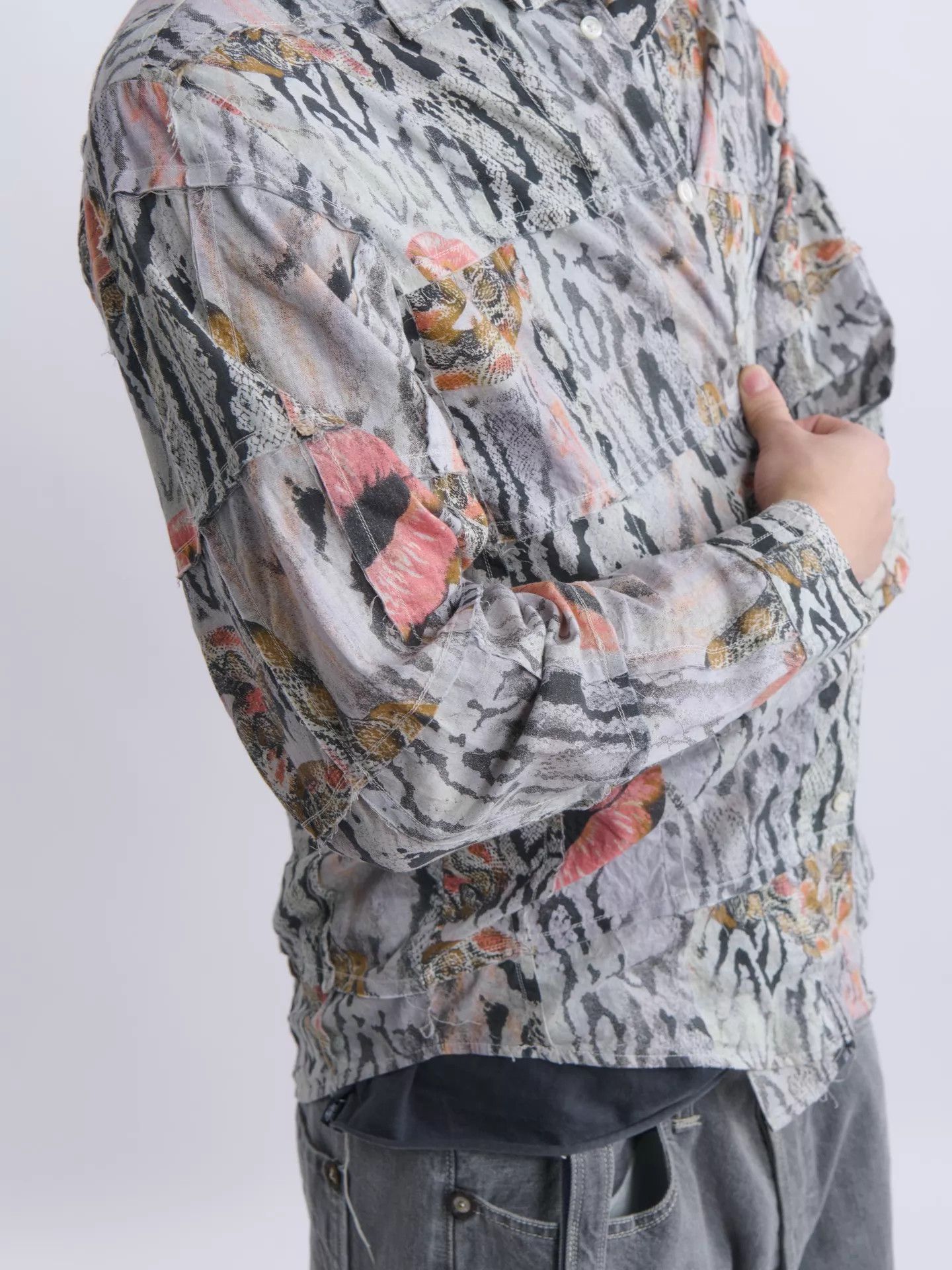 Supreme Supreme × Martine Rose 24AW Snake Print Paneled Shirt Size US M / EU 48-50 / 2 - 4 Thumbnail