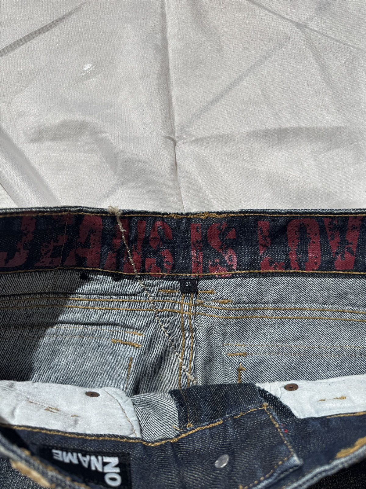 If Six Was Nine Japanese Style Y2K Punk Vintage Avant Garde Washed Jeans Size US 31 - 9 Thumbnail