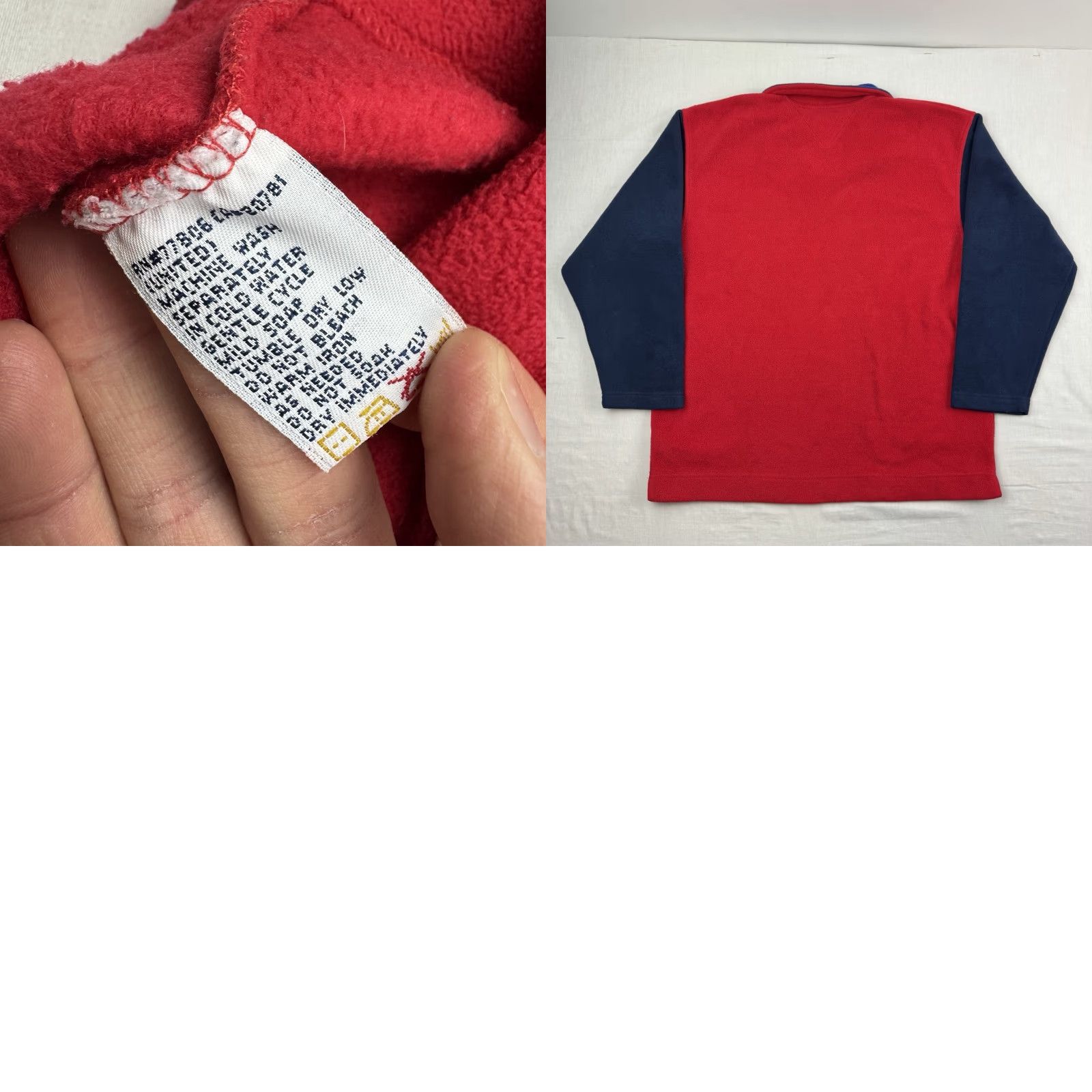 Tommy Hilfiger VINTAGE Tommy Hilfiger Jacket XL Adults Red Fleece Pullover Zip 90s Vintage 90s Mens Jacket Size US XL / EU 56 / 4 - 8 Thumbnail