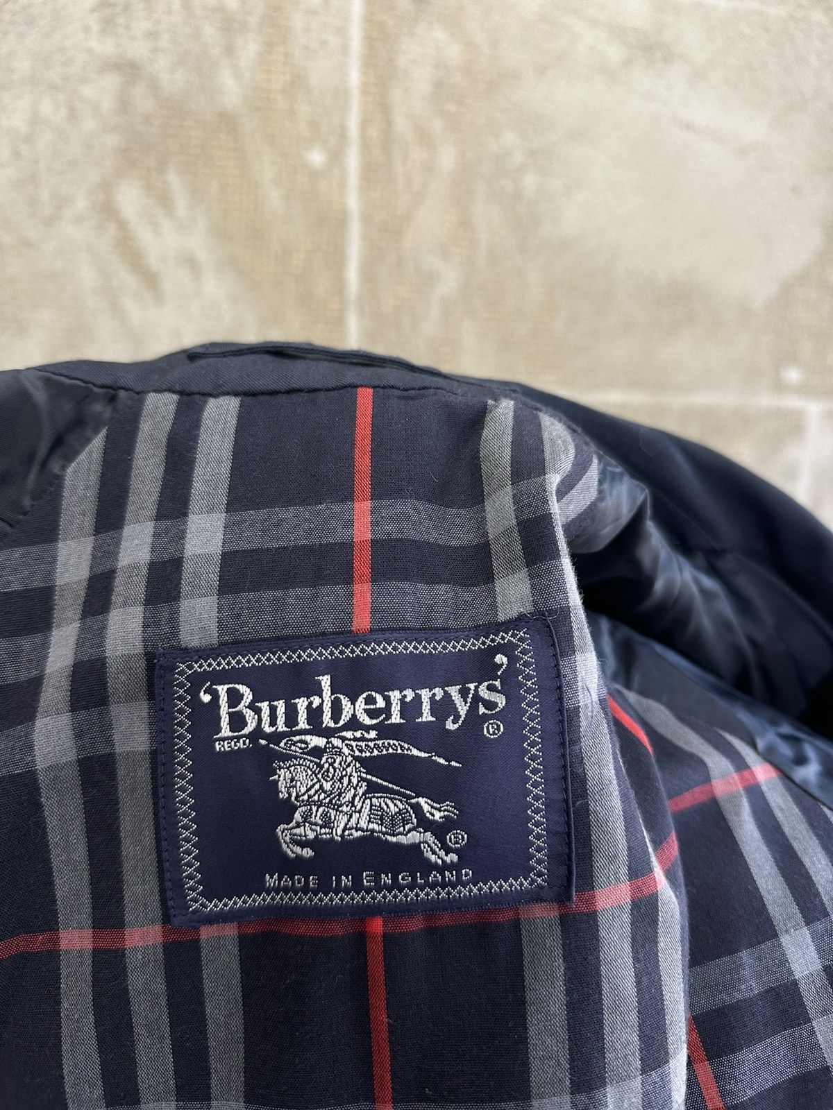 Burberry × Vintage Vintage Monogram Burberrys Nova Check Trench Coat Jacket Size L / US 10 / IT 46 - 4 Thumbnail