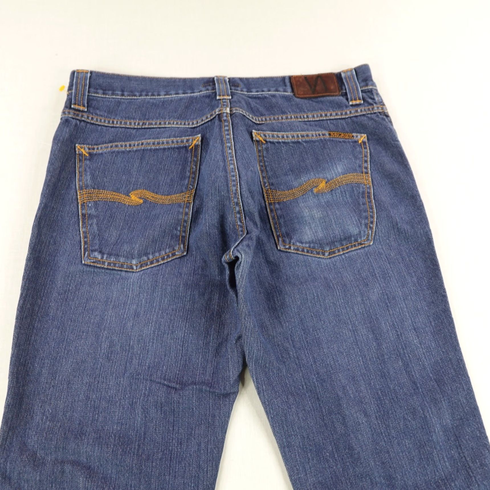 Nudie Jeans Nudie Jeans Mens Jeans 34x30 Blue Slim Jim Organic Cotton Made in Italy Denim Size US 34 / EU 50 - 6 Thumbnail