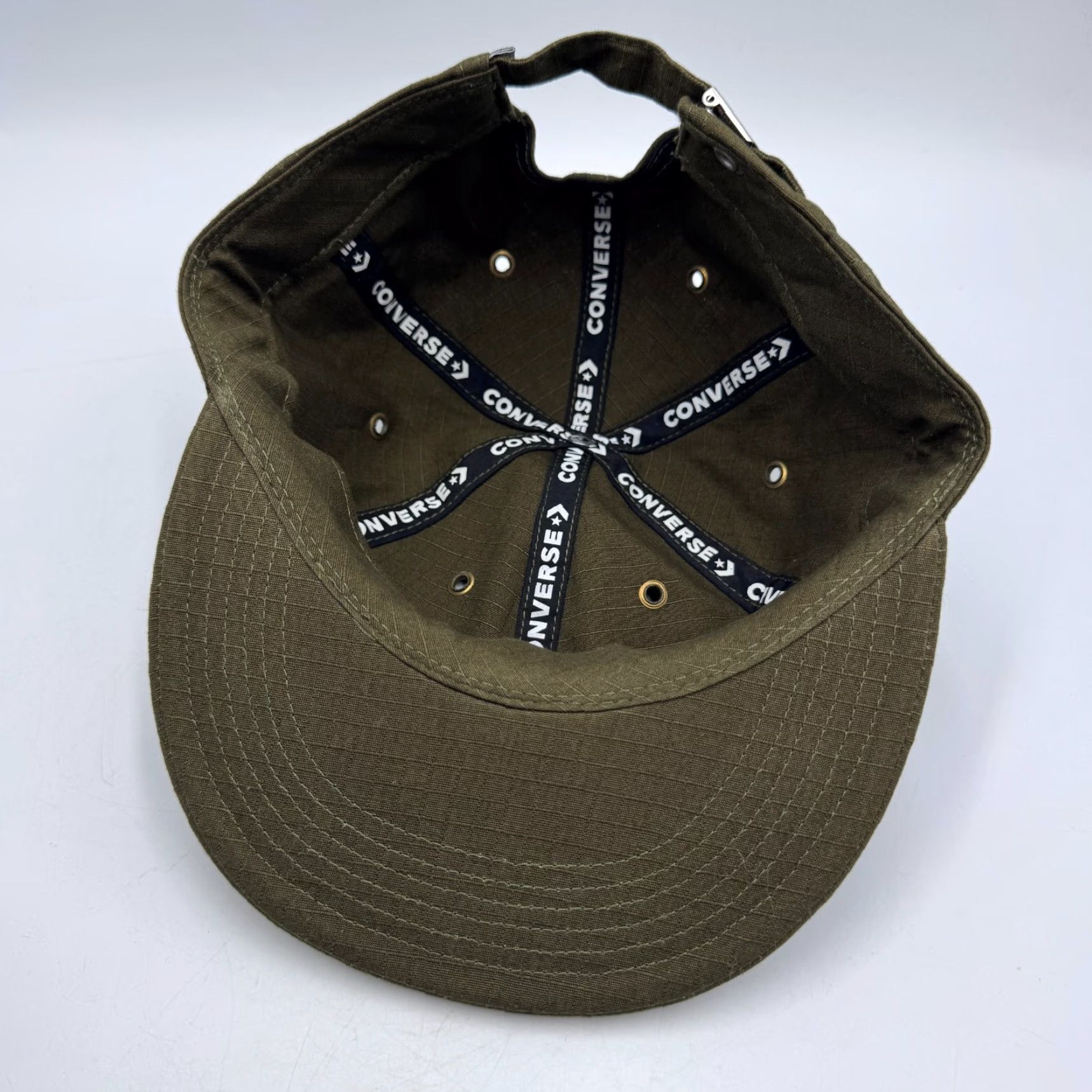 Converse Converse Mountain Club Olive Green Hat Strapback Adjustable Cap Mens OS Green Baseball Cap Adjustable Breathable Lightweight Size ONE SIZE - 6 Thumbnail