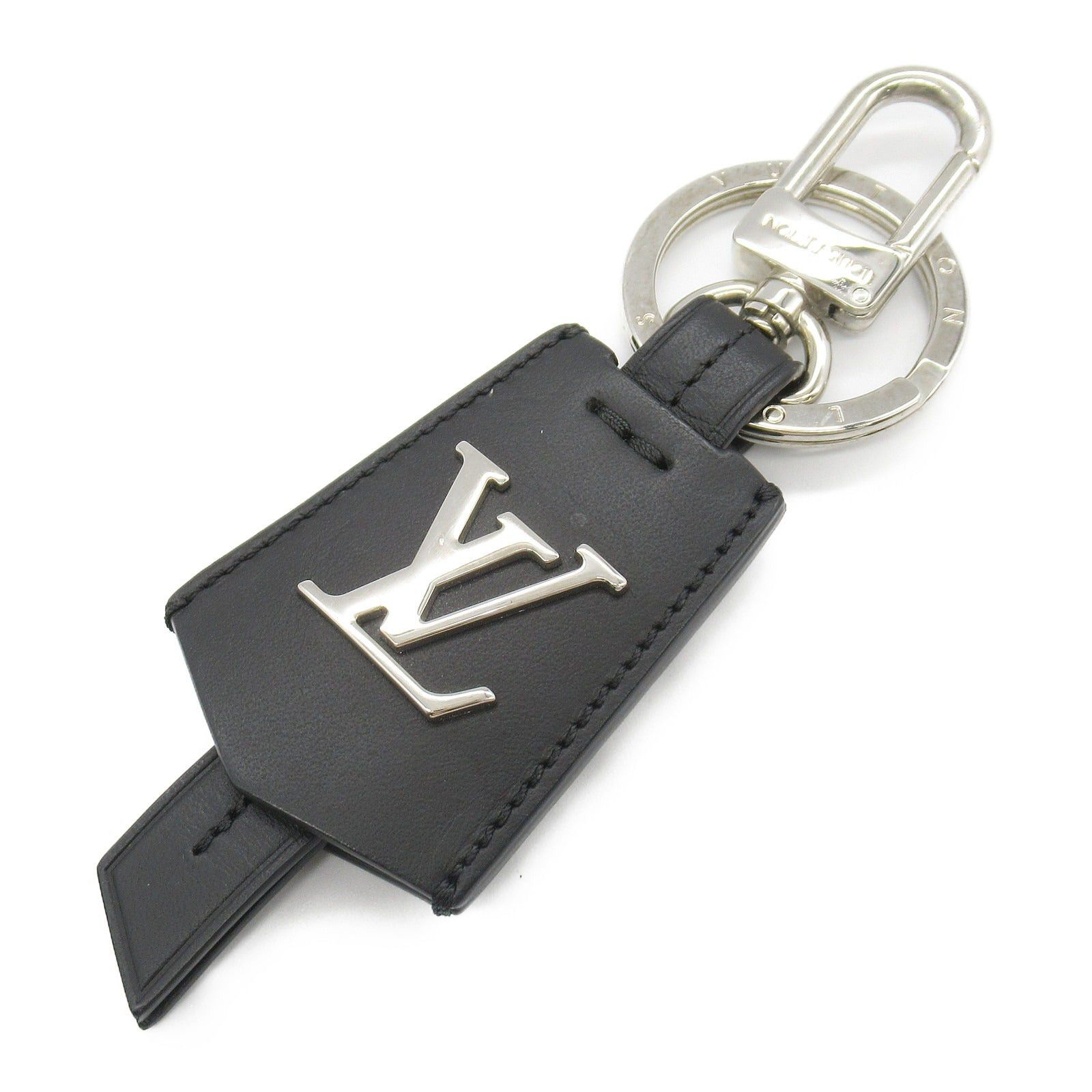 Louis Vuitton Louis Vuitton Lv Cloche Kure Key Ring Calfskin (Cowhide) Curve Black Noir Size ONE SIZE - 1 Thumbnail