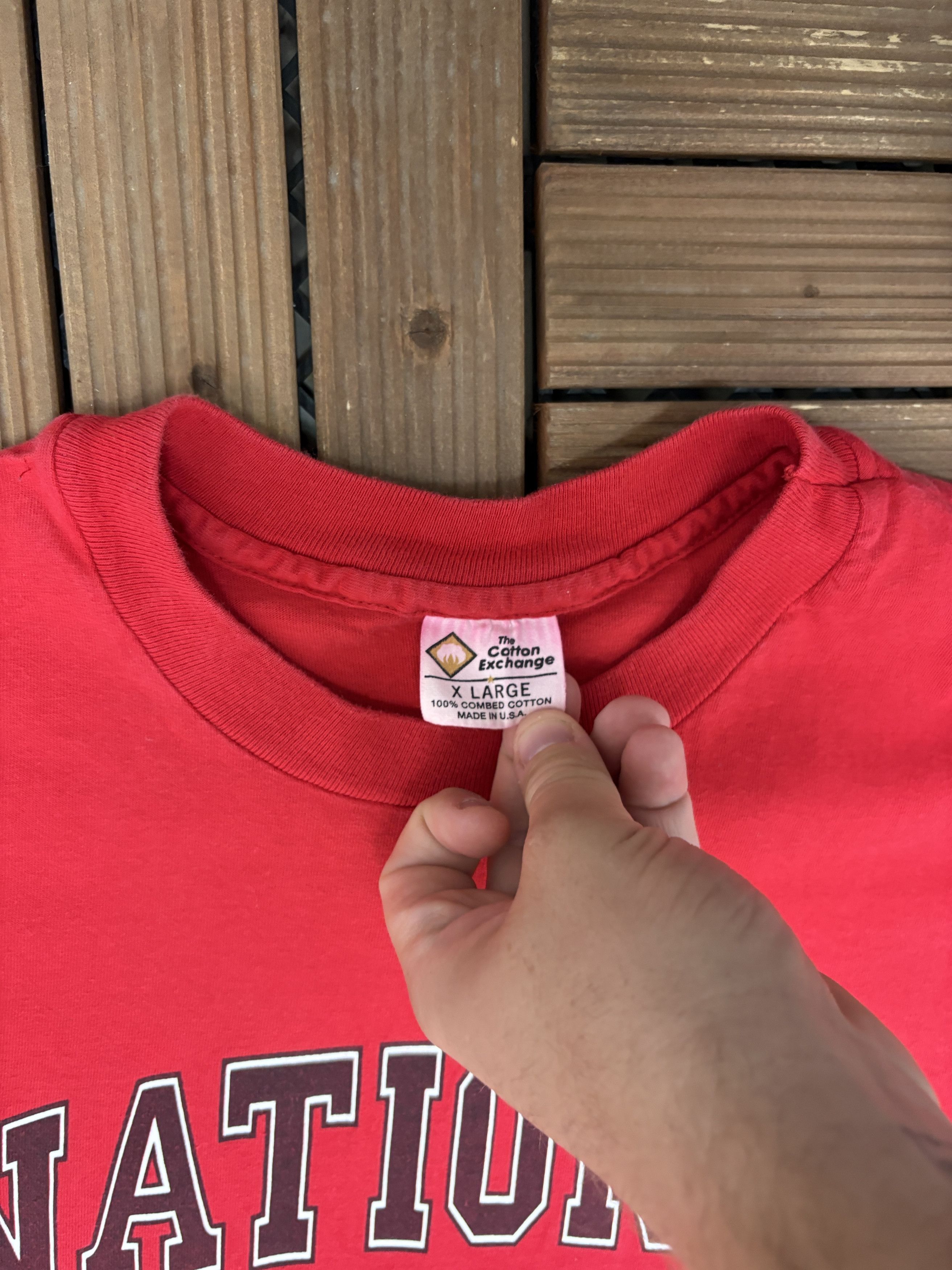 Vintage Nebraska Cornhuskers National Champs 1995 Vintage Tee Size US XL / EU 56 / 4 - 5 Thumbnail