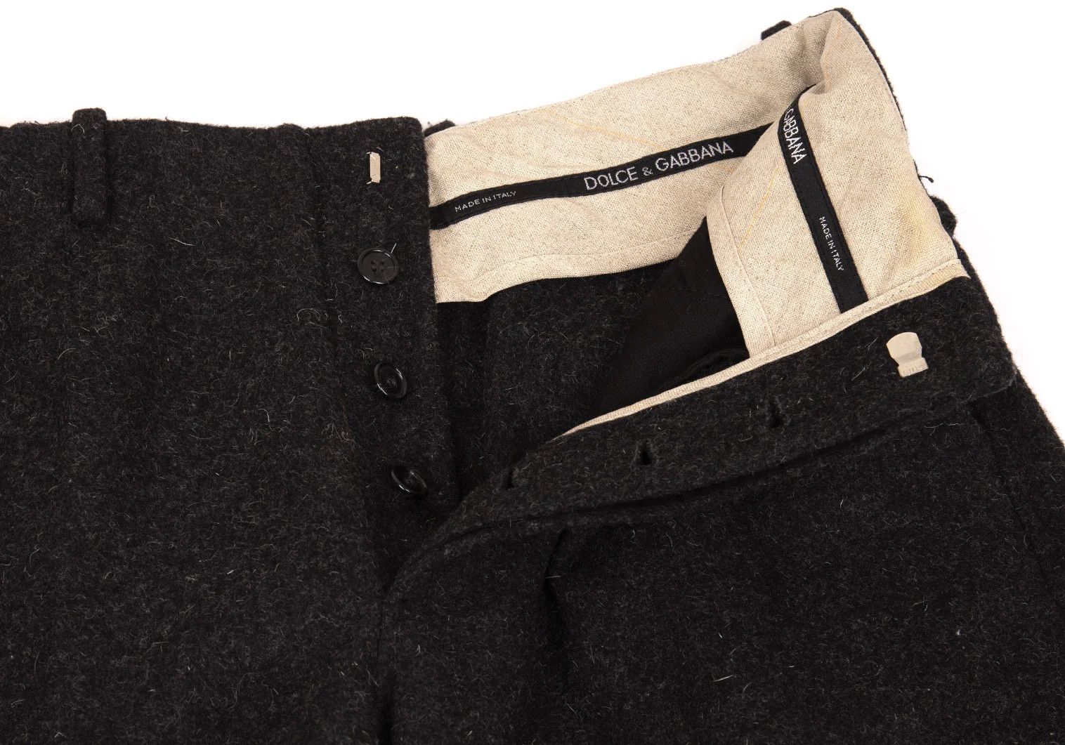 Dolce & Gabbana Wool Blend Patch Pocket Pants in Charcoal Size 46 Size US 30 / EU 46 - 4 Thumbnail