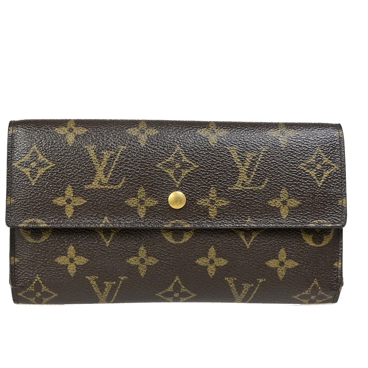 Louis Vuitton Trésor Brown Canvas Wallet (Pre-Owned) Size ONE SIZE - 1 Thumbnail