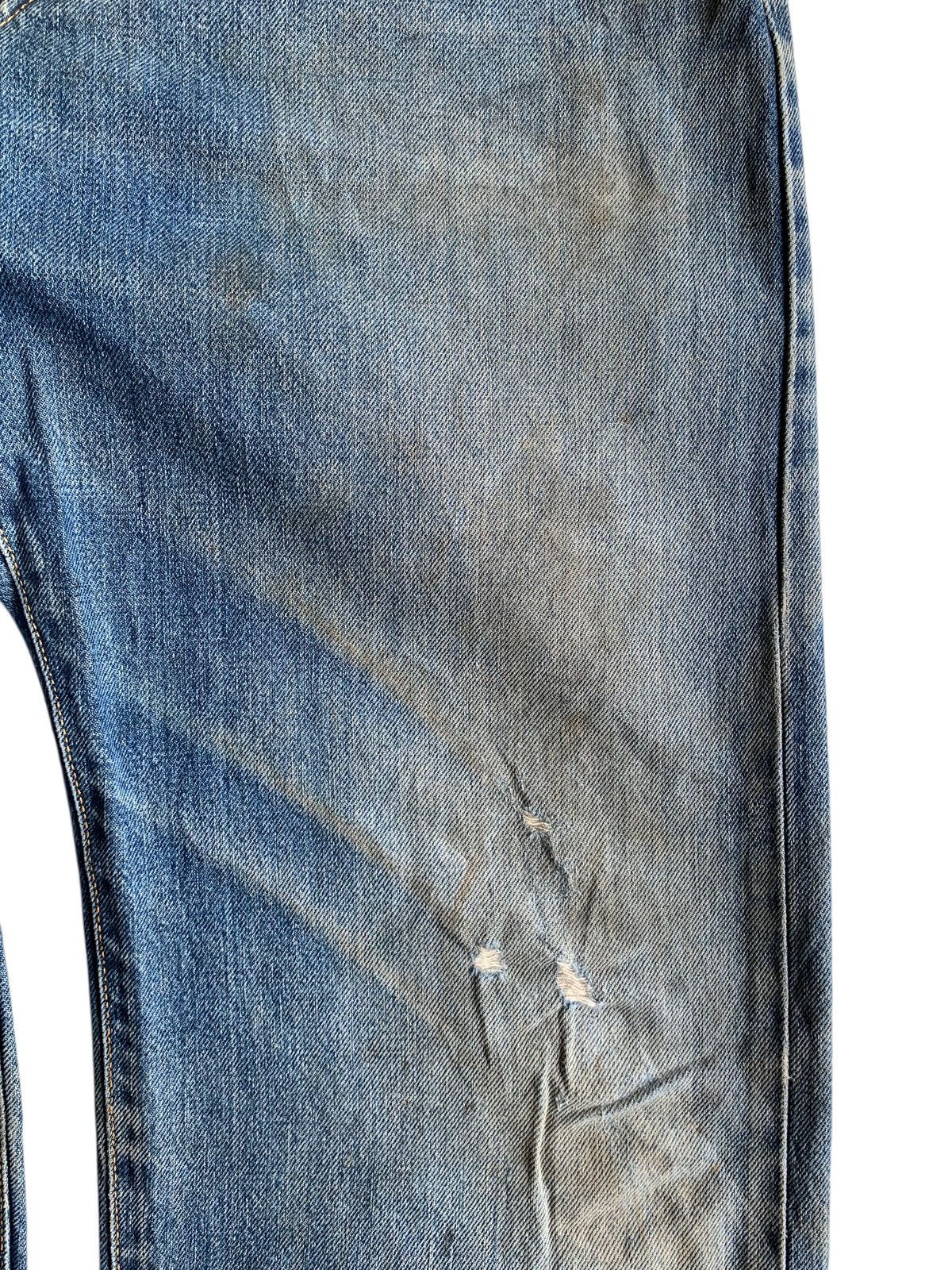 If Six Was Nine VINTAGE EDWIN 505 SELVEDGE BAGGY MUDWASH DISTRESSED DENIM Size US 29 - 16 Thumbnail