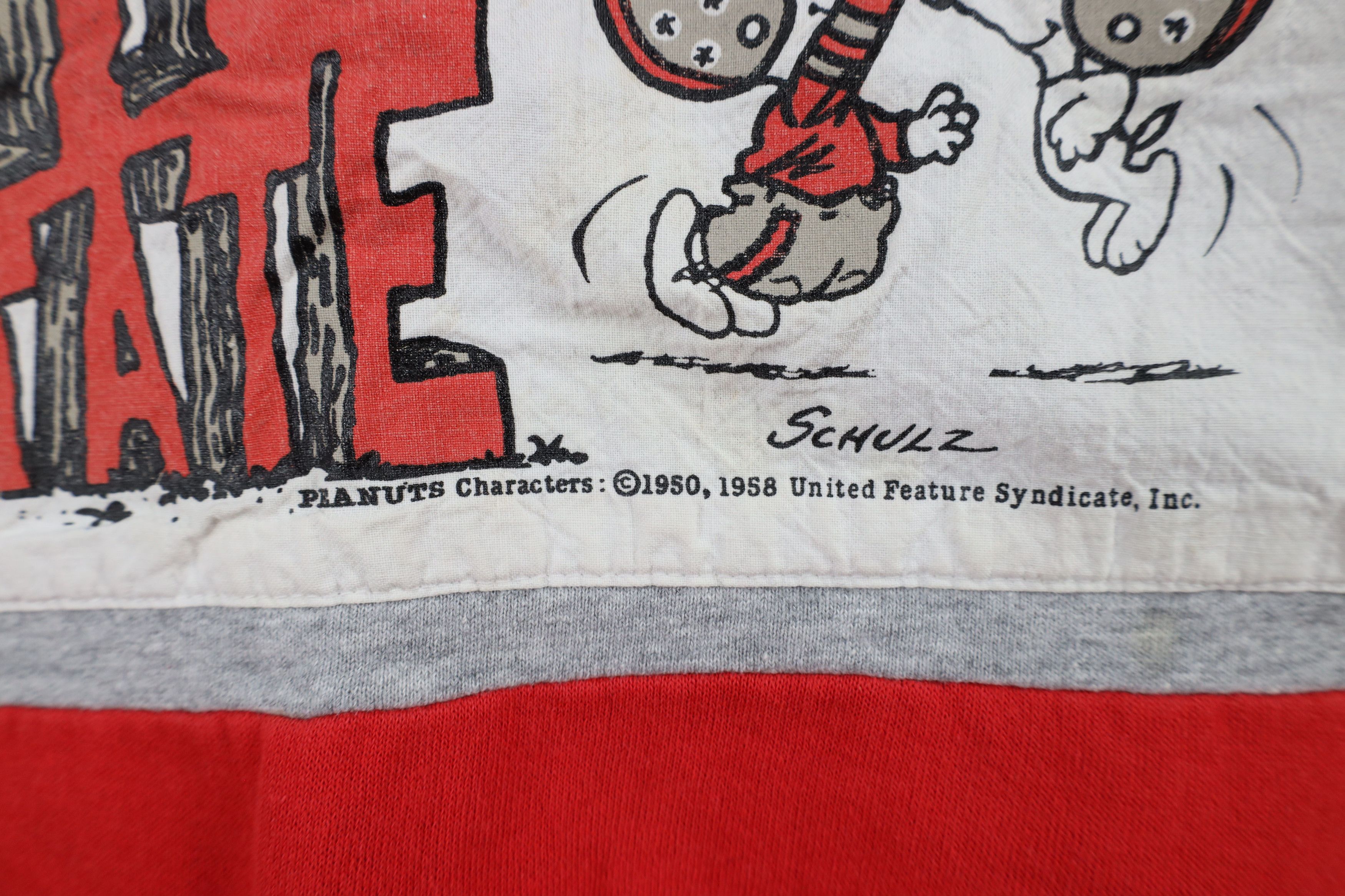 Vintage Vintage 80s Peanuts Charlie University Football Sweatshirt Size L / US 10 / IT 46 - 5 Thumbnail