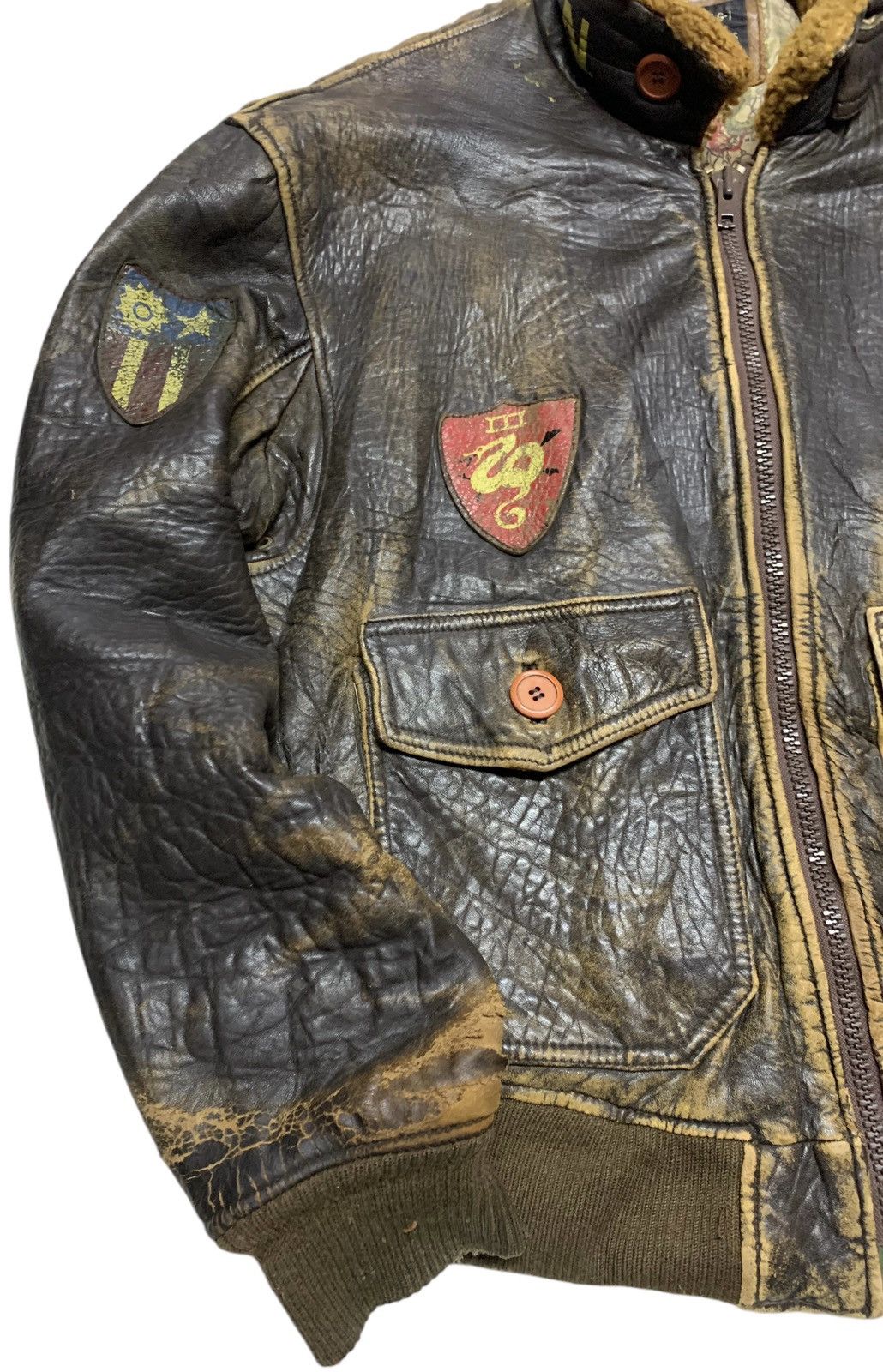 Avirex AVIREX G-1 LEATHER BOMBER FLIGHT JACKET Size US L / EU 52-54 / 3 - 2 Thumbnail