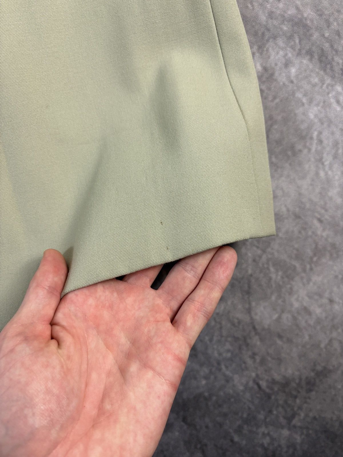 Celine × Vintage 1970s Celine Skirt Vintage Wool Maxi Pistachio Horsebit Gold Size 28" / US 6 / IT 42 - 11 Thumbnail
