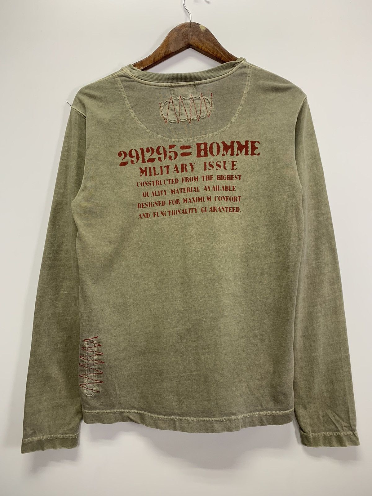 Japanese Brand × Vintage Vintage 291295 Homme Military Issue Sweatshirt Size US S / EU 44-46 / 1 - 9 Thumbnail