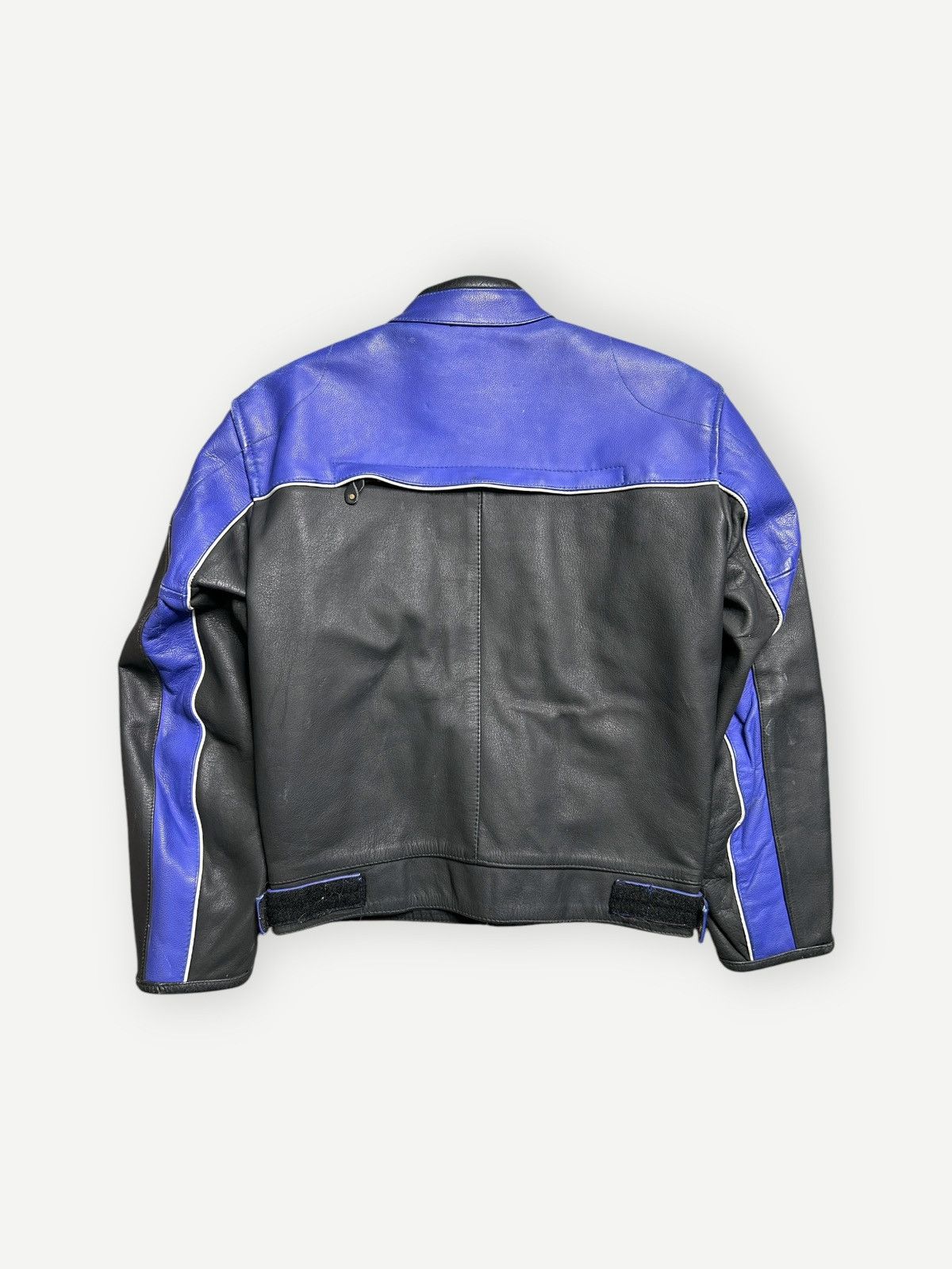 Vintage Vintage 90s Two Tone Leather Motorcycle Jacket Size US M / EU 48-50 / 2 - 9 Thumbnail