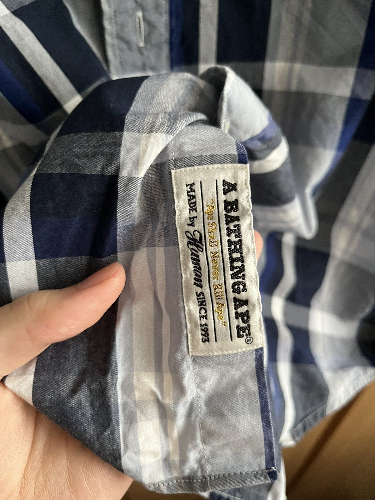 Bape Bape Flannel short sleeve shirt Size US S / EU 44-46 / 1 - 10 Thumbnail