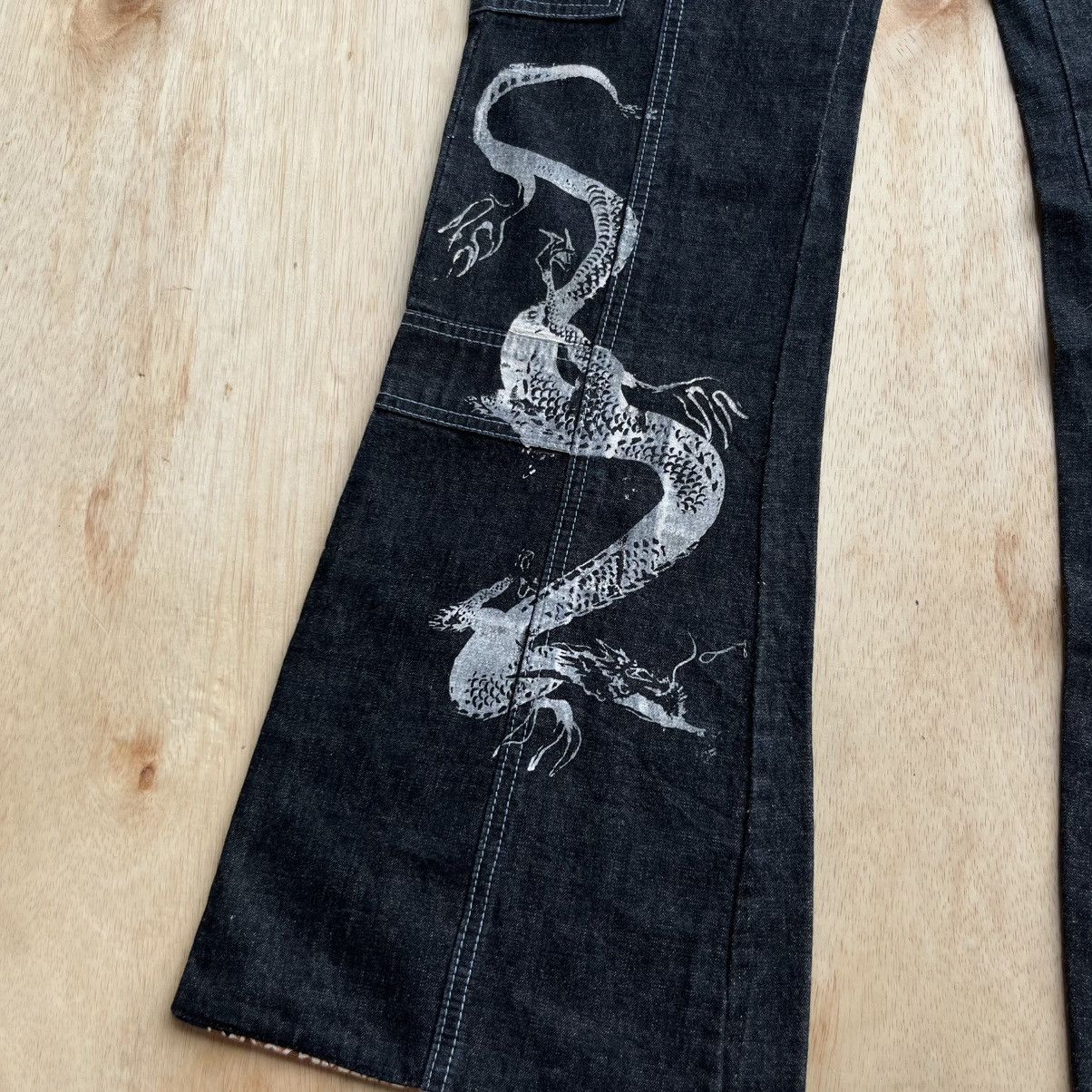 Japanese Brand GOUK CARGO SUKAJAN FLARED DENIM Size 28" / US 6 / IT 42 - 3 Thumbnail