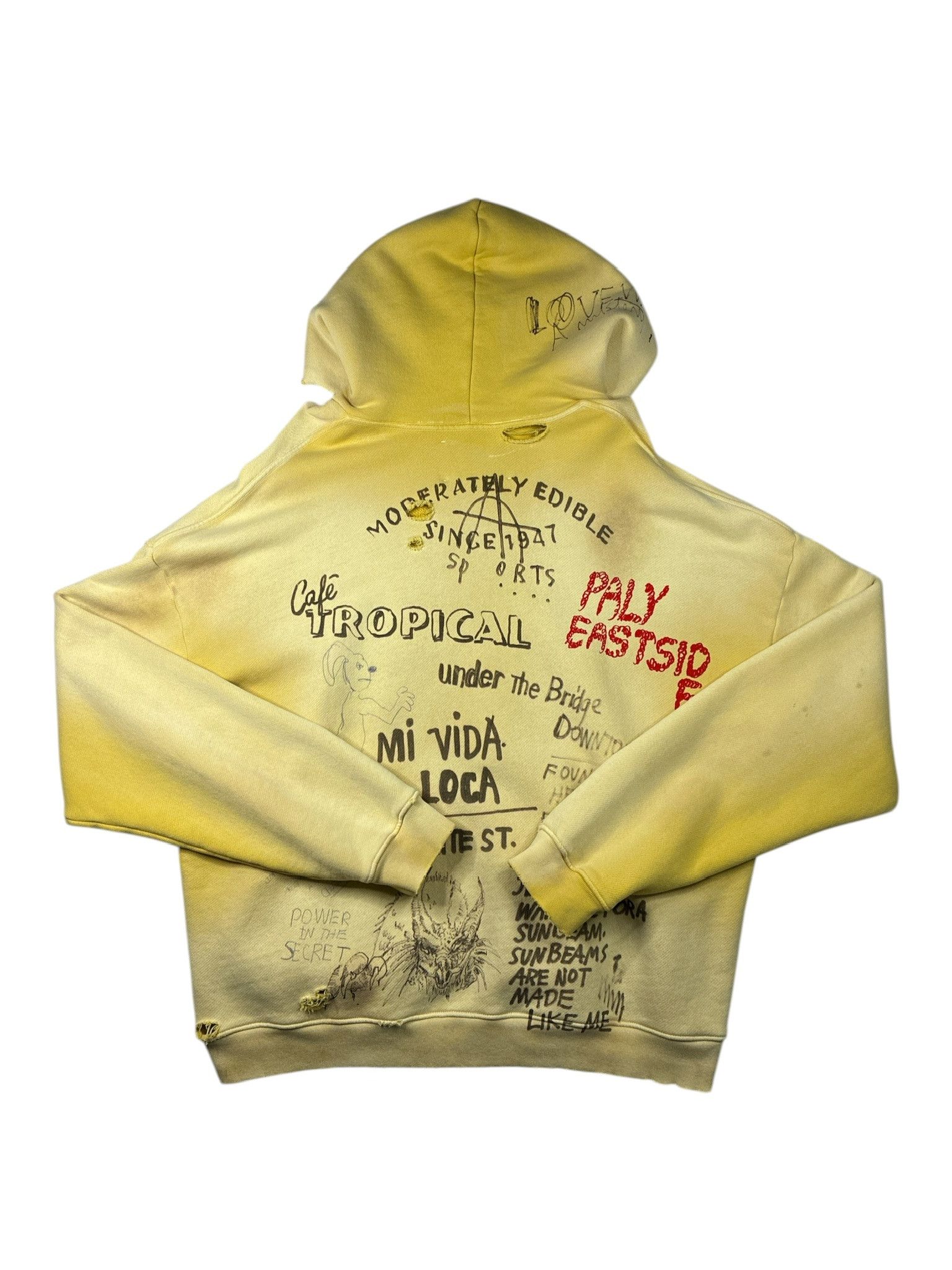 Paly Hollywood PALY: Yellow 'EPDS' Hoodie Size US M / EU 48-50 / 2 - 7 Thumbnail