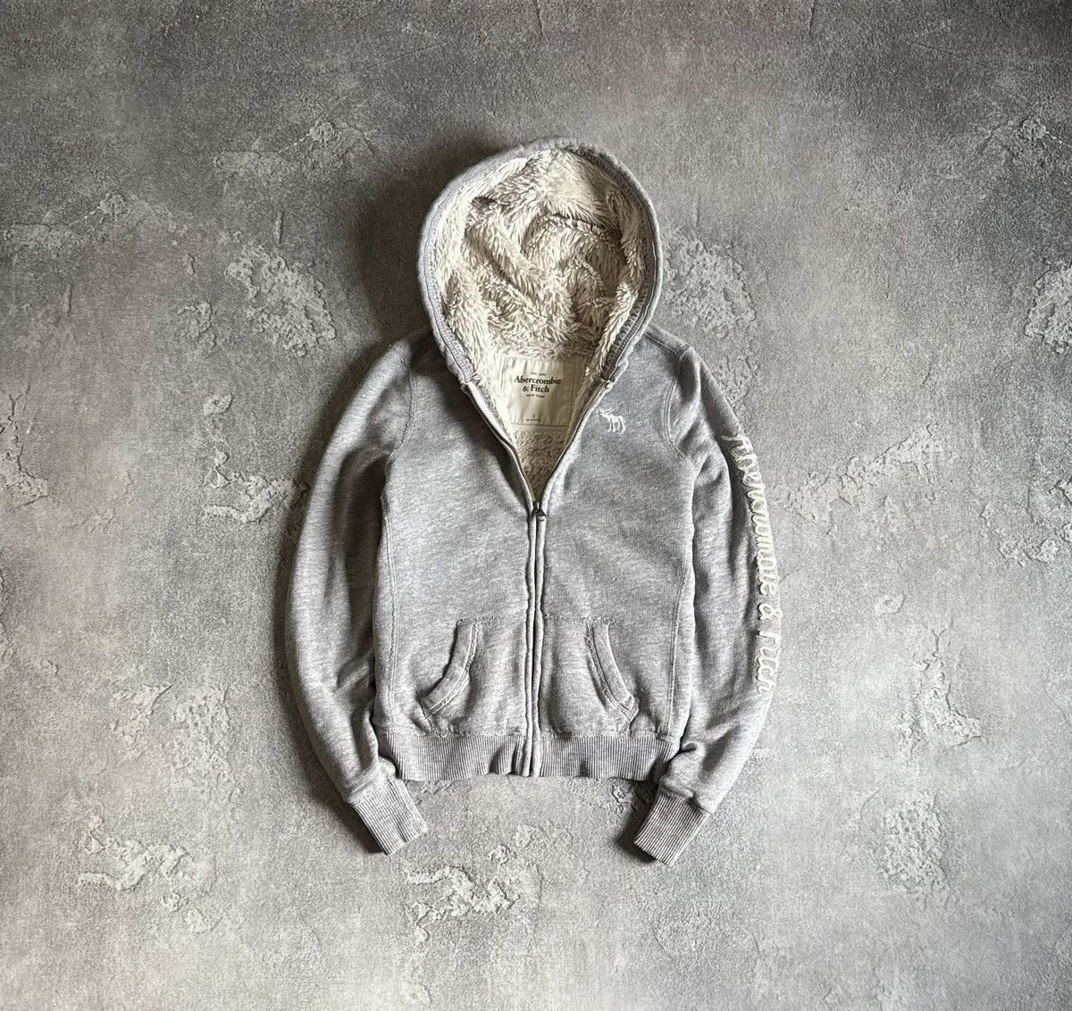 Abercrombie & Fitch Abercrombie & Fitch S/size lined sherpa hoodie fur LGB Y2K Size S / US 4 / IT 40 - 1 Thumbnail